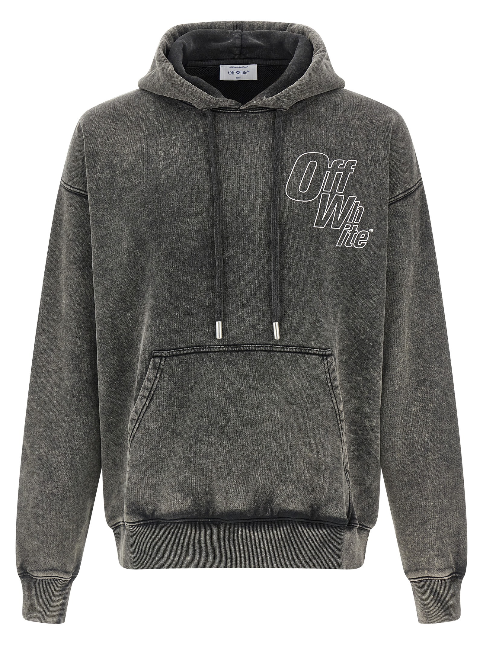 'Outline Arrow Skate' hoodie OMBB085F25FLE00K13011301 (Off-White / スウェット・フーディー ) | Off-White (オフホワイト)