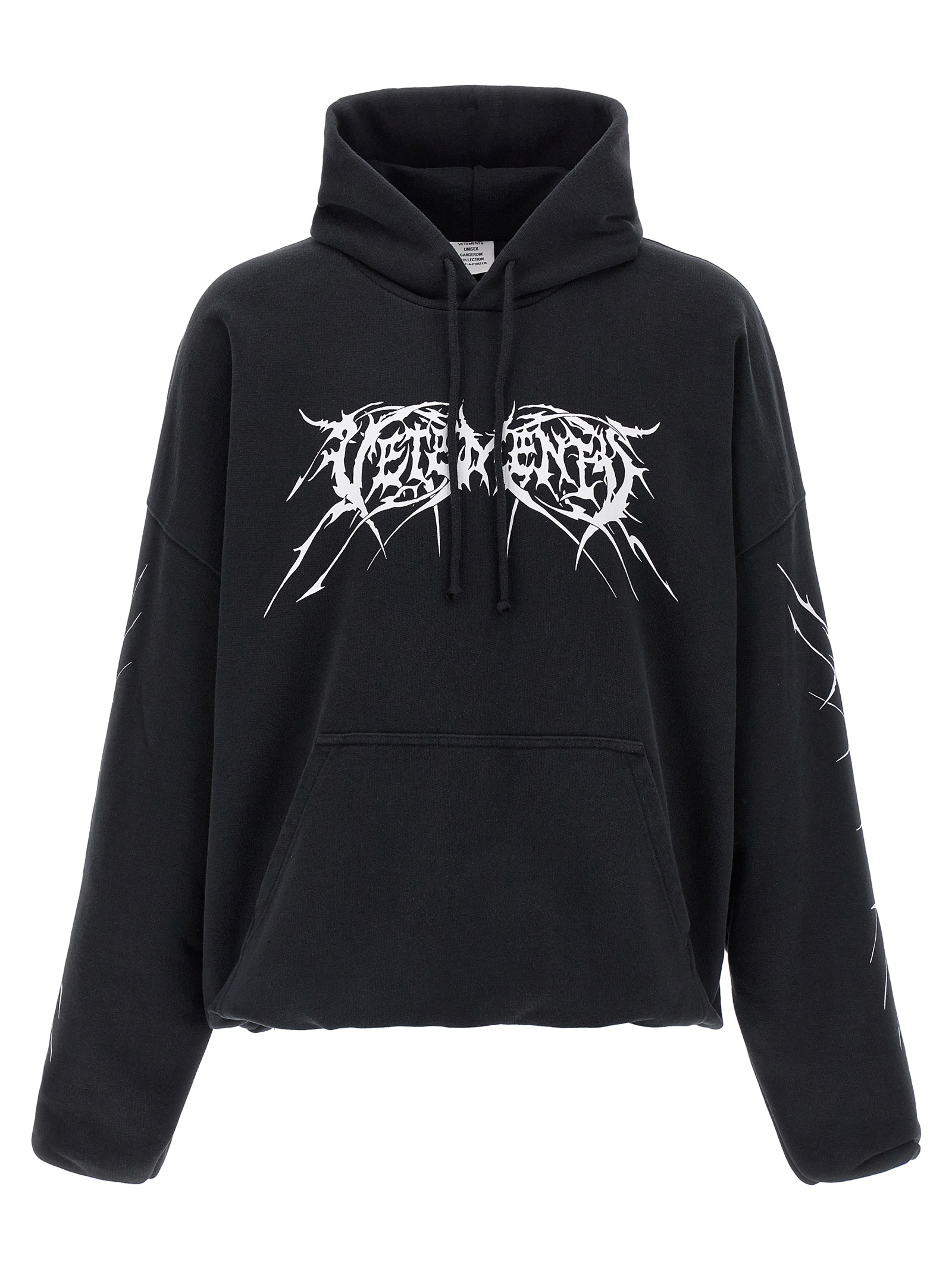 'Black Death Metal' hoodie UA66HD620BWBLACKWHITE (VETEMENTS / スウェット・フーディー ) | VETEMENTS (ヴェトモン)