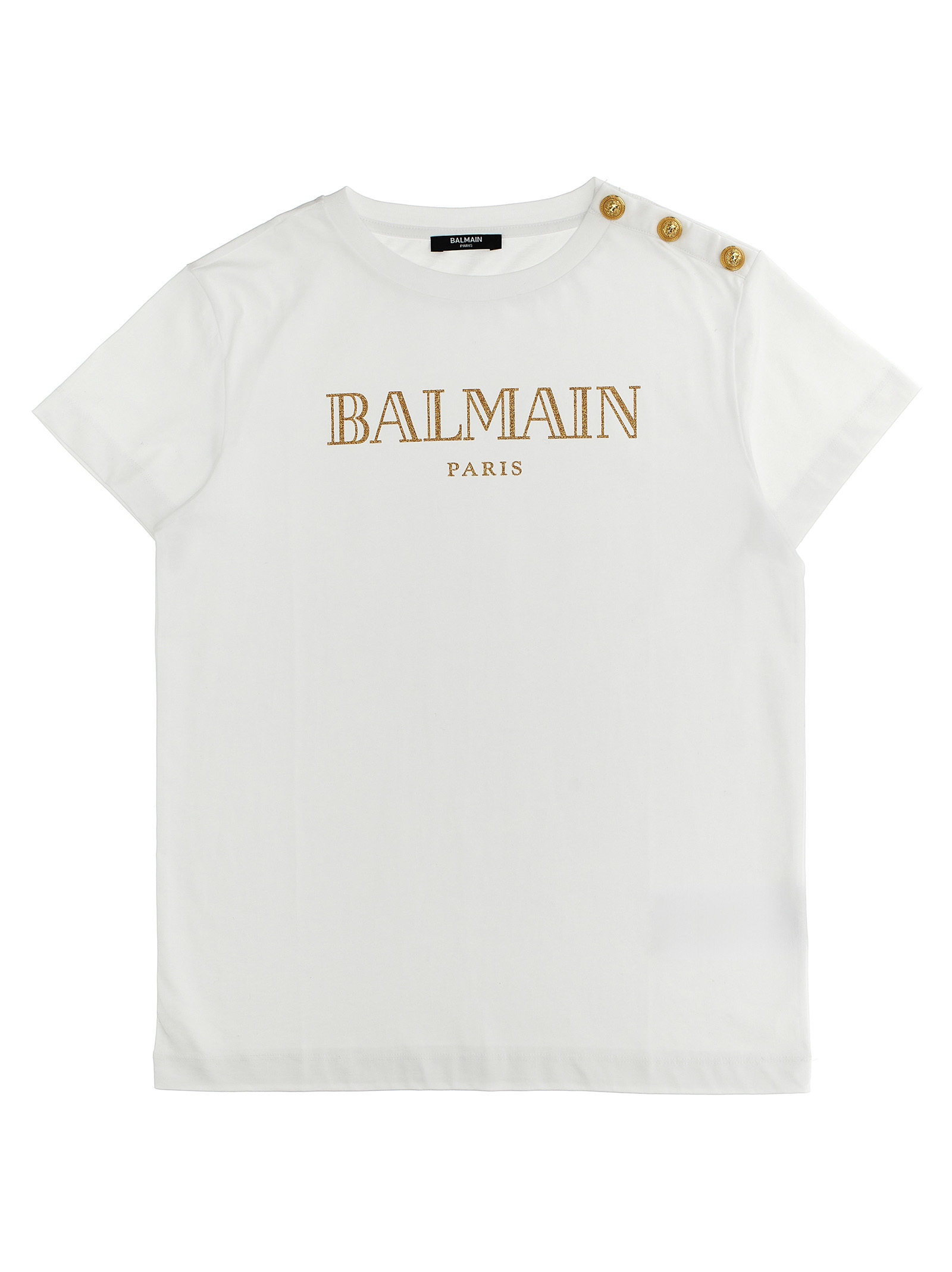 Glitter logo t-shirt BV8B71Z0082100OR (Balmain / Tシャツ・カットソー ) | Balmain (バルマン)