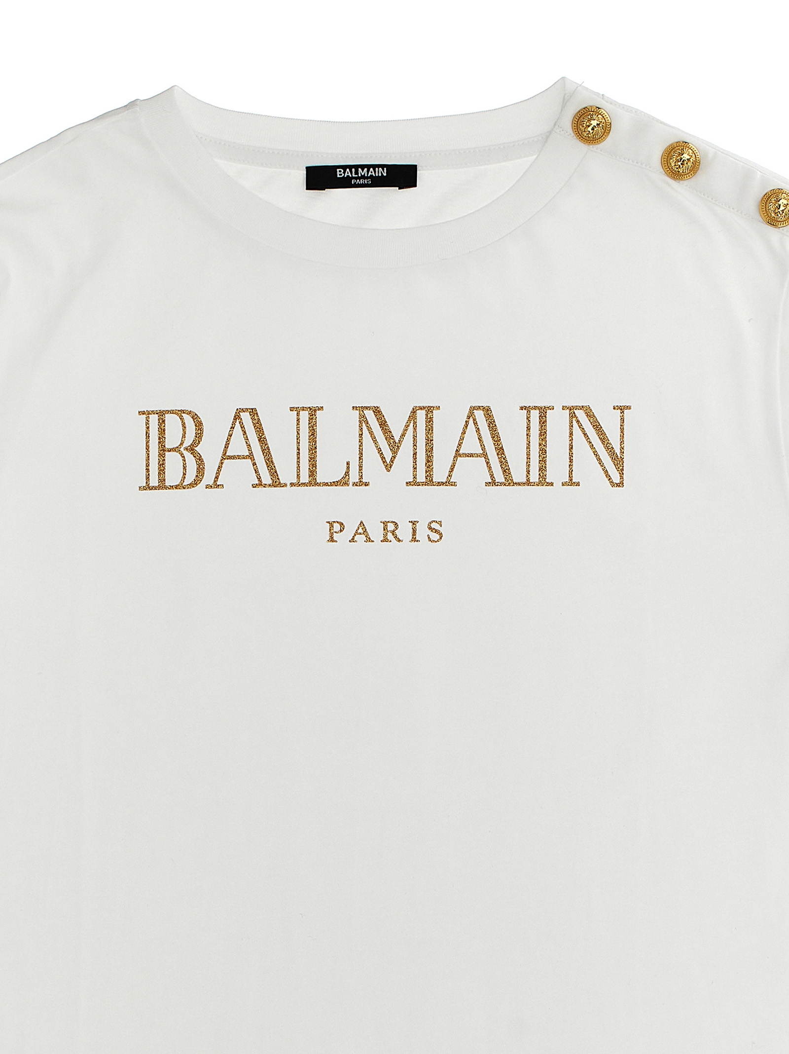 Glitter logo t-shirt BV8B71Z0082100OR (Balmain / Tシャツ・カットソー ) | Balmain (バルマン)(2)