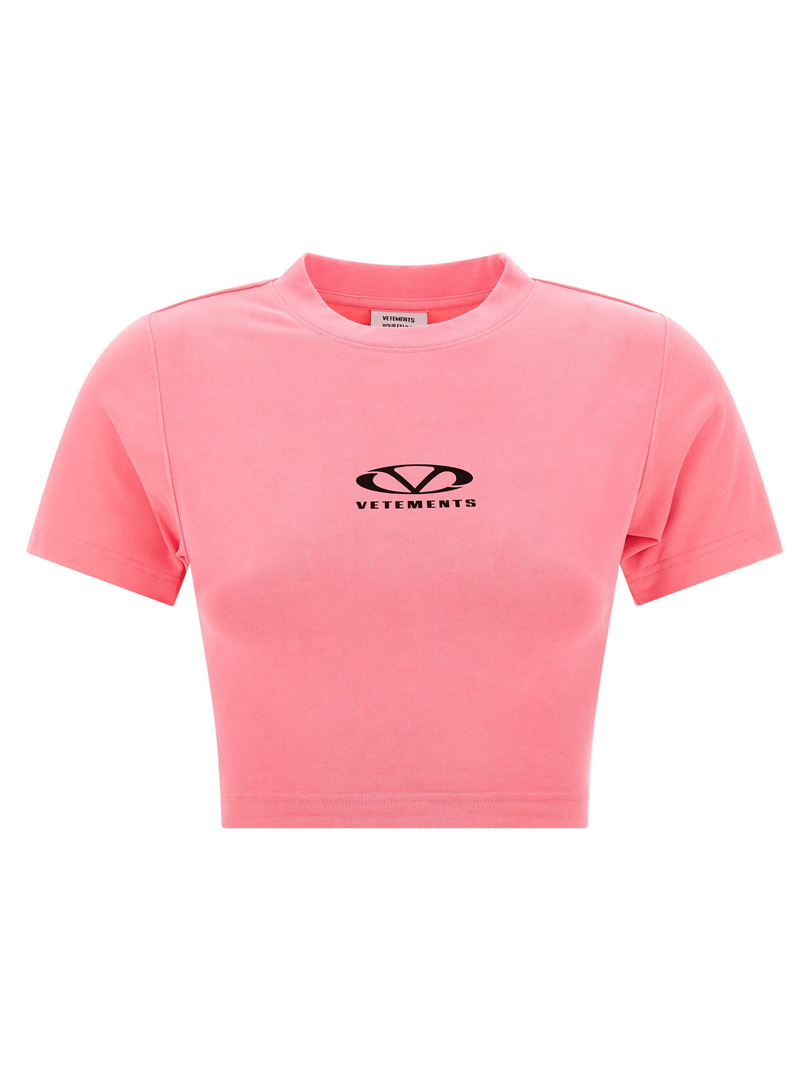 'Oval Logo' T-shirt WA66TR700HHOTPINK (VETEMENTS / Tシャツ・カットソー ) | VETEMENTS (ヴェトモン)
