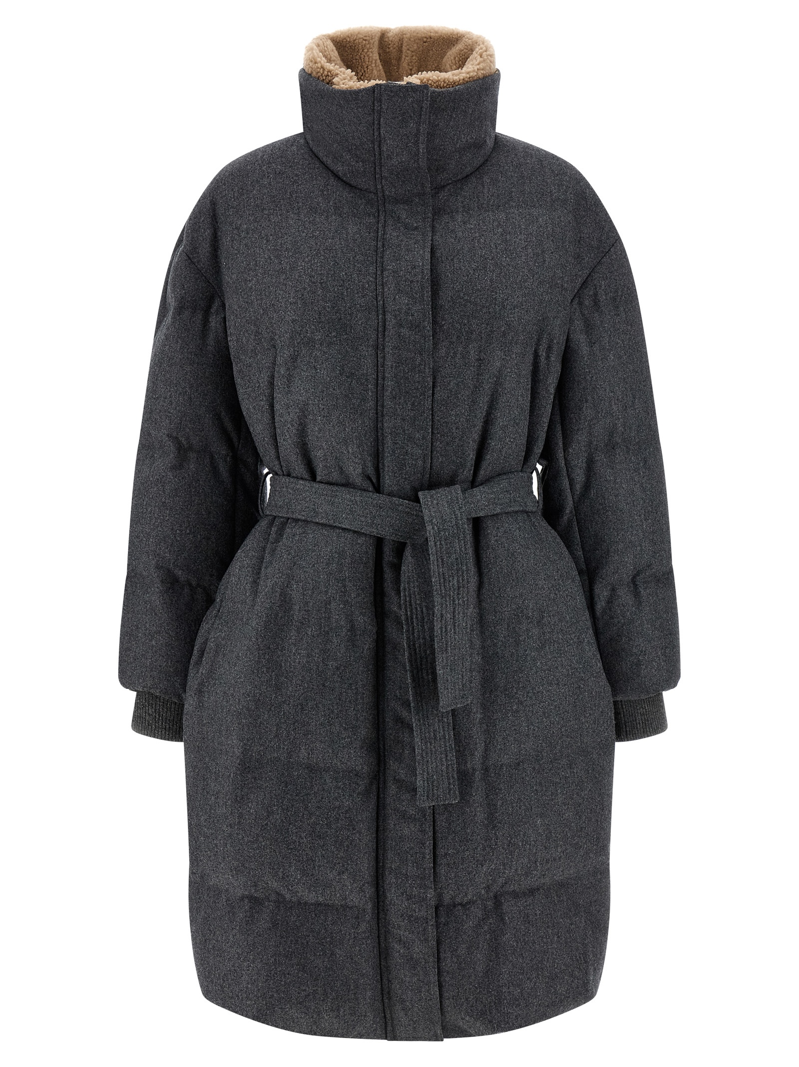 Shearling neck down jacket M038P9475C004 (Brunello Cucinelli / ダウンジャケット・コート ) | Brunello Cucinelli (ブルネロ・クチネリ)