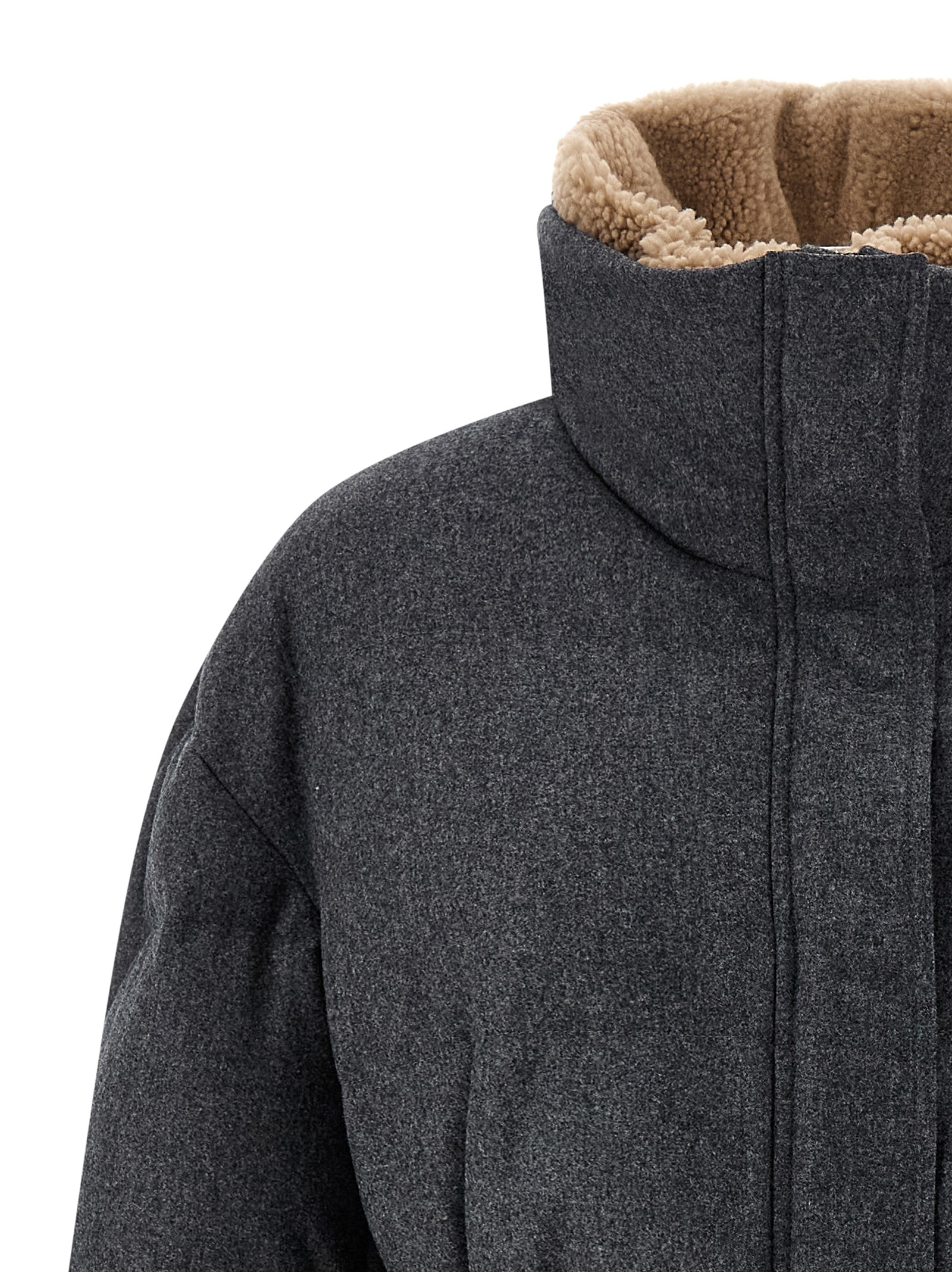 Shearling neck down jacket M038P9475C004 (Brunello Cucinelli / ダウンジャケット・コート ) | Brunello Cucinelli (ブルネロ・クチネリ)(2)