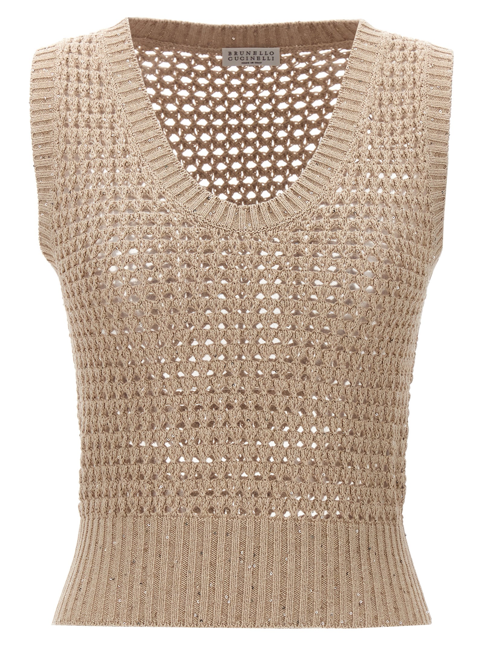 Wide mesh vest MDV796800C059 (Brunello Cucinelli / ベスト ) | Brunello Cucinelli (ブルネロ・クチネリ)