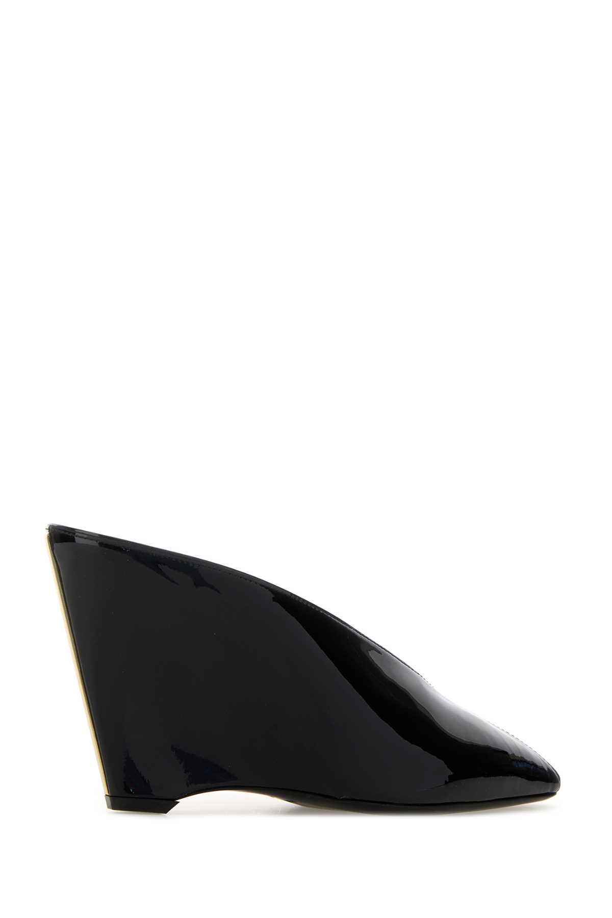 Black leather Alicia 95 mules 01K8747875721CNERBISNER (FERRAGAMO / サンダル ) | FERRAGAMO (フェラガモ)(2)