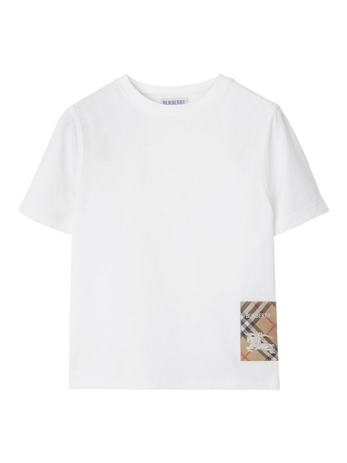 Cotton t-shirt with painting application 8108604A1464WHITE (Burberry / Tシャツ・カットソー ) | Burberry (バーバリー)