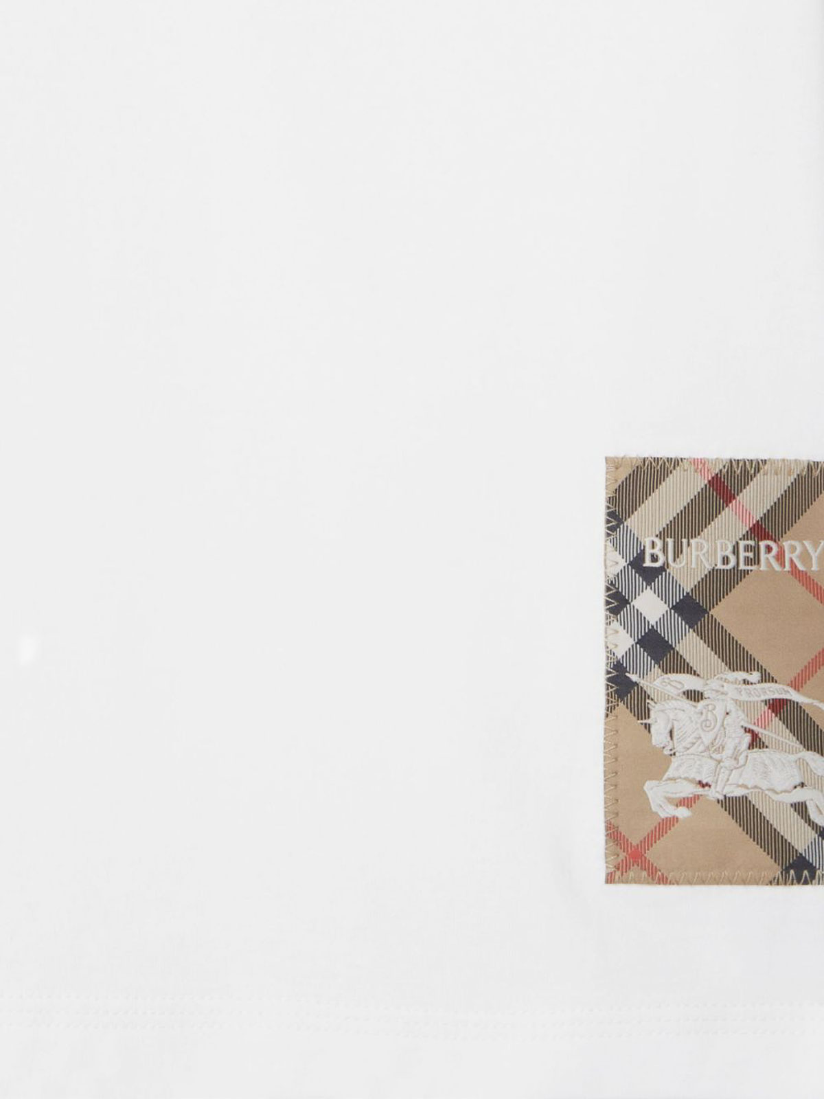 Cotton t-shirt with painting application 8108604A1464WHITE (Burberry / Tシャツ・カットソー ) | Burberry (バーバリー)(1)