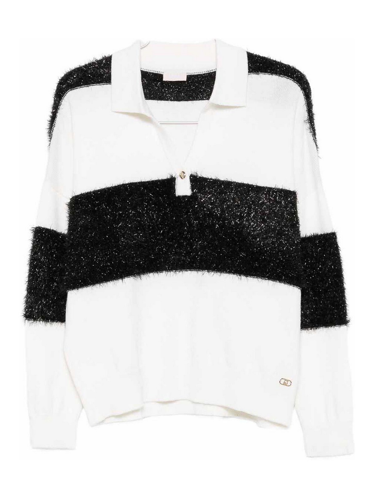 Sweater with lines TF5221MA51IC3766 (LIU•JO / ニット・セーター・カーディガン ) | LIU•JO (リュー・ジョー)