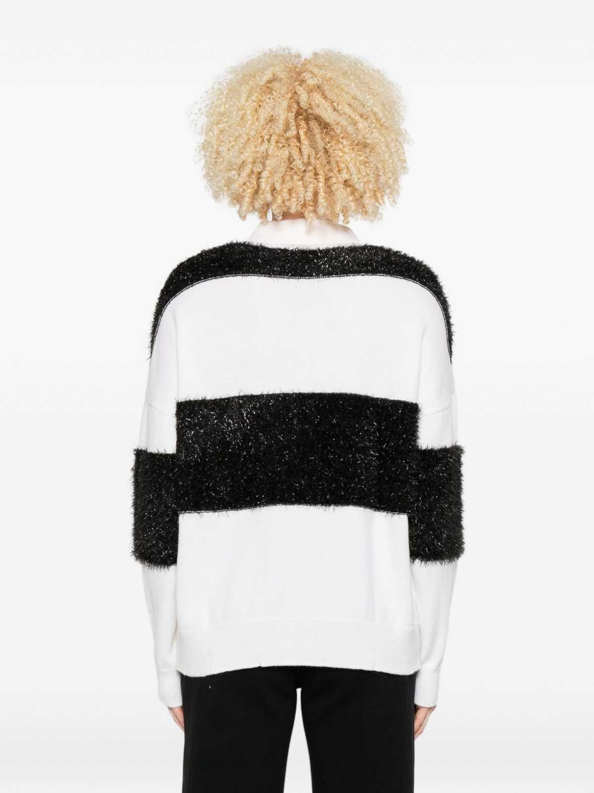 Sweater with lines TF5221MA51IC3766 (LIU•JO / ニット・セーター・カーディガン ) | LIU•JO (リュー・ジョー)(1)