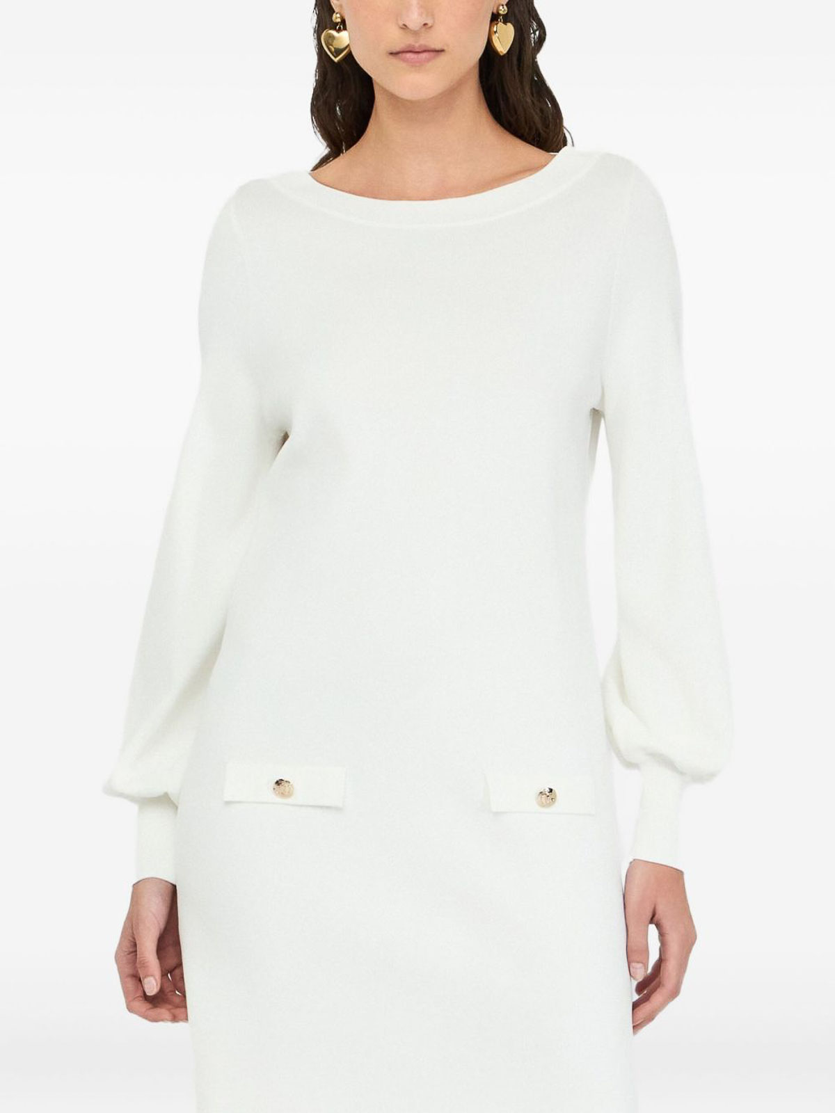 Short dress with balloon sleeves CF5085MS55NX0718 (LIU•JO / ワンピース・ドレス・オールインワン ) | LIU•JO (リュー・ジョー)(2)