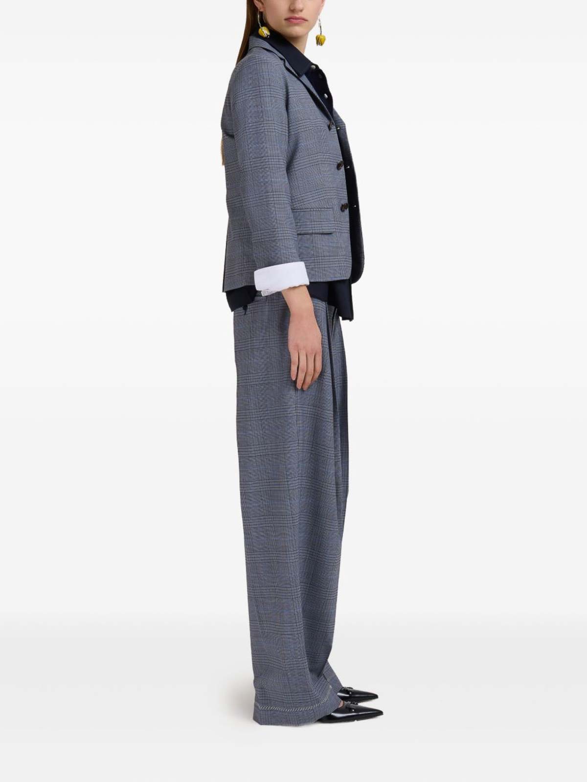 Pants with Prince of Wales motif PAMA0556U0UTP794CHN55 (Marni / パンツ ) | Marni (マルニ)(4)