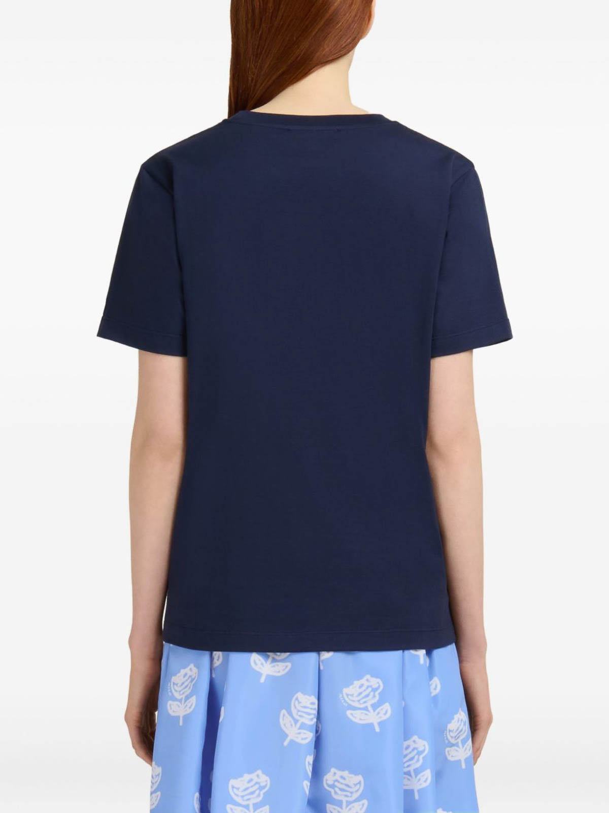 T-shirt with printing THJE0293X0UTC44600B99 (Marni / Tシャツ・カットソー ) | Marni (マルニ)(1)