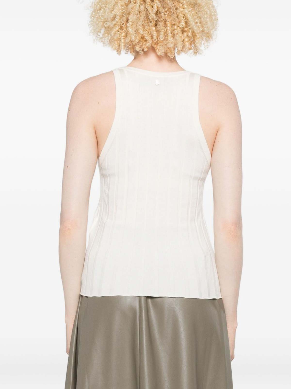 Top shoed with rhinestones CF5268MS49IX0718 (LIU•JO / タンクトップ・キャミソール ) | LIU•JO (リュー・ジョー)(2)