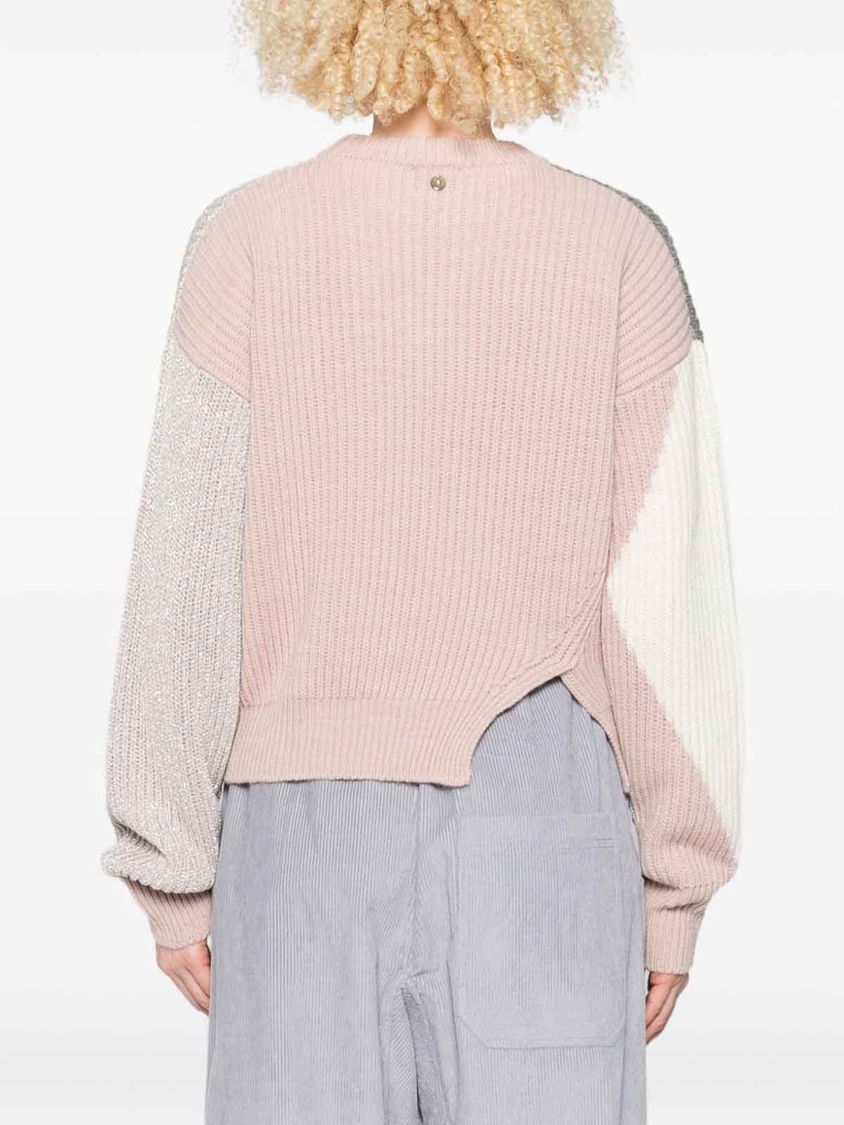 Wool sweater with geometric motif CF5400MA65NC3824 (LIU•JO / ニット・セーター・カーディガン ) | LIU•JO (リュー・ジョー)(1)