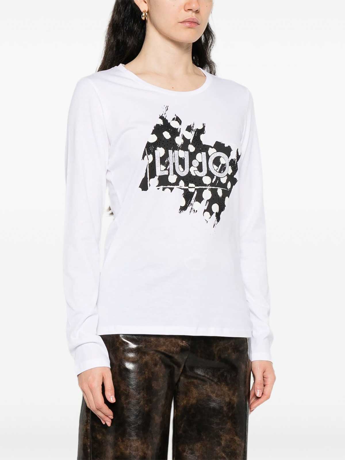 Long sleeve t-shirts with printing UF5282JS923M9937 (LIU•JO / Tシャツ・カットソー ) | LIU•JO (リュー・ジョー)(3)