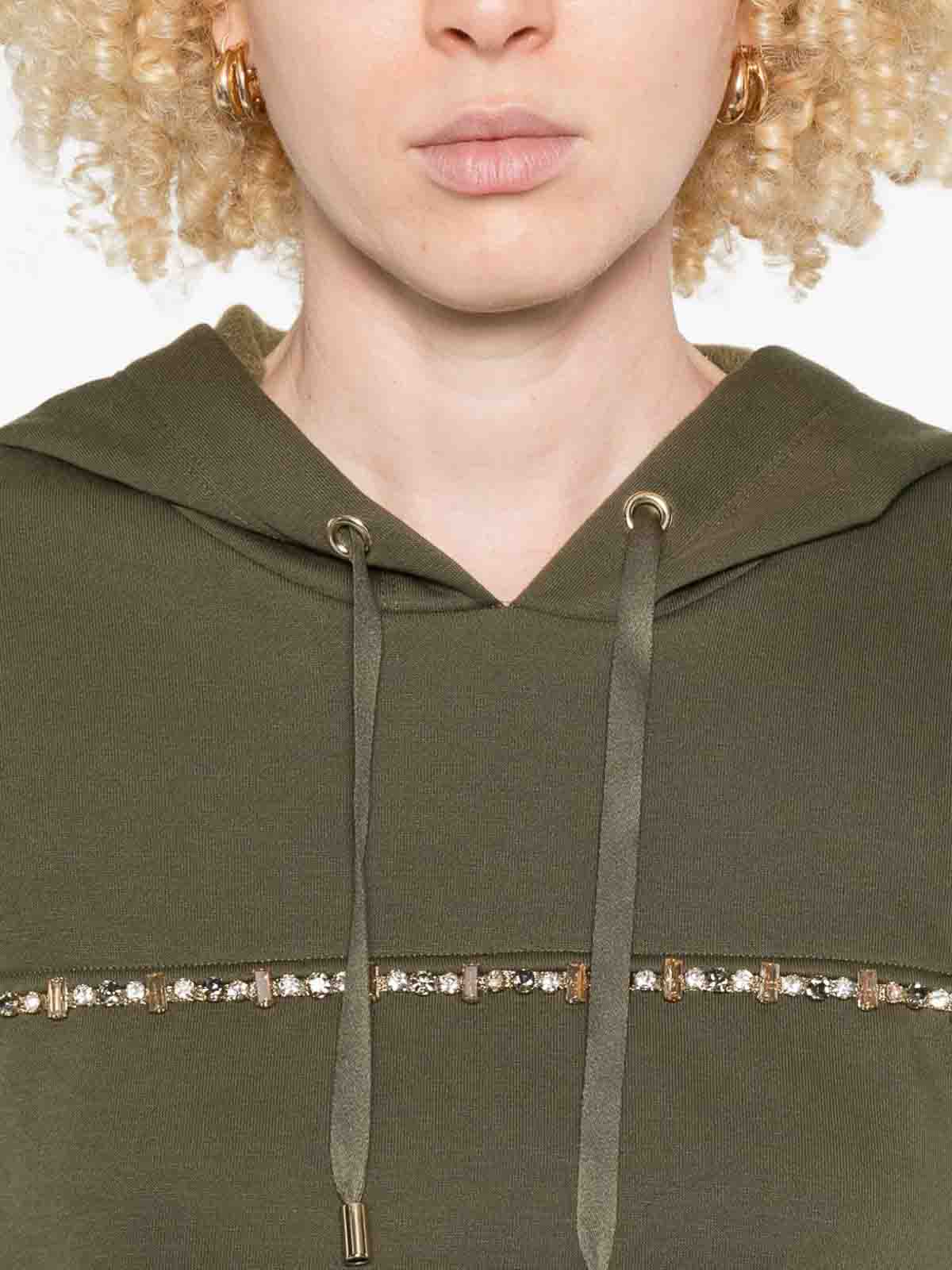 Sweatshirt with decorative band TF5113FS32190515 (LIU•JO / スウェット・フーディー ) | LIU•JO (リュー・ジョー)(3)