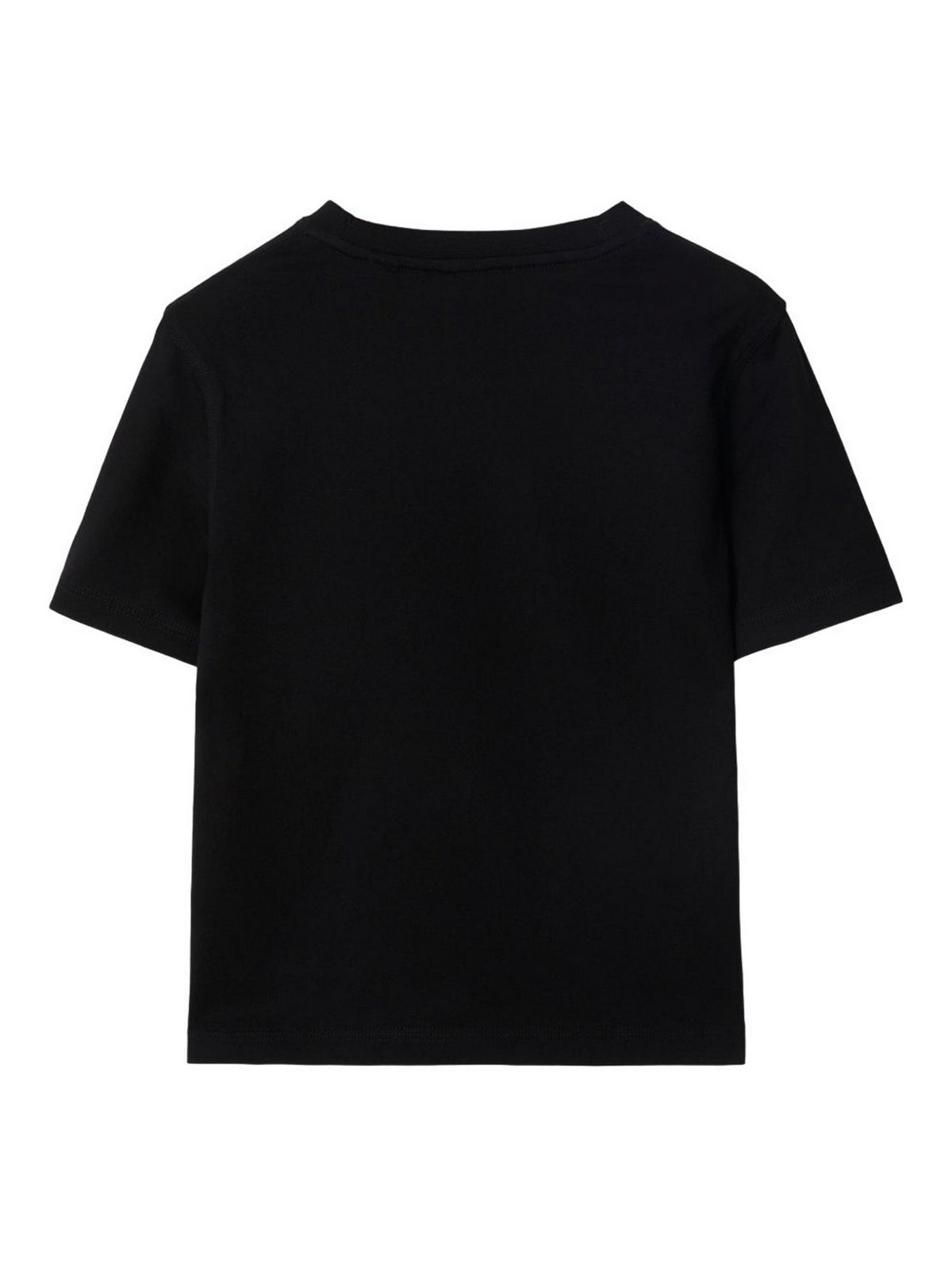 T-shirts with checked application 8108602A1189BLACK (Burberry / Tシャツ・カットソー ) | Burberry (バーバリー)(1)