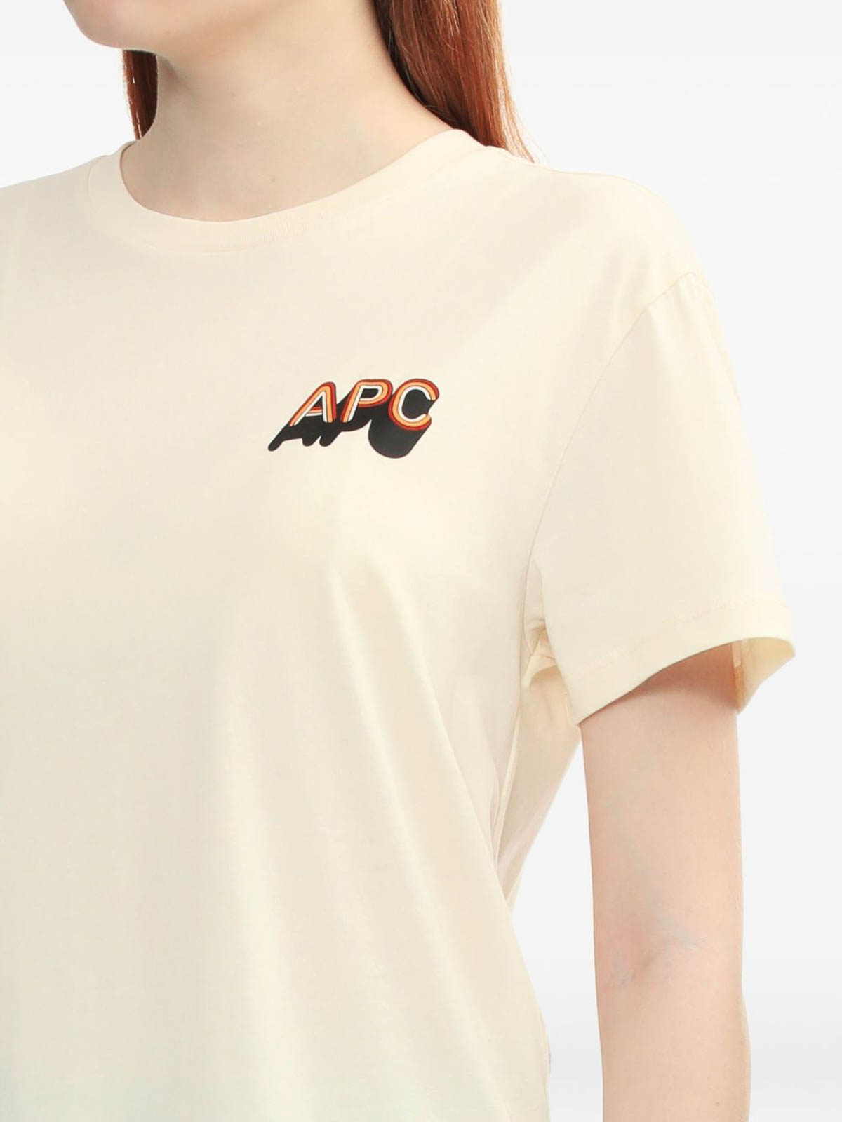 Cotton t-shirt with logo COHBMF26534AAD (A.P.C. / Tシャツ・カットソー ) | A.P.C. (アーペーセー)(4)