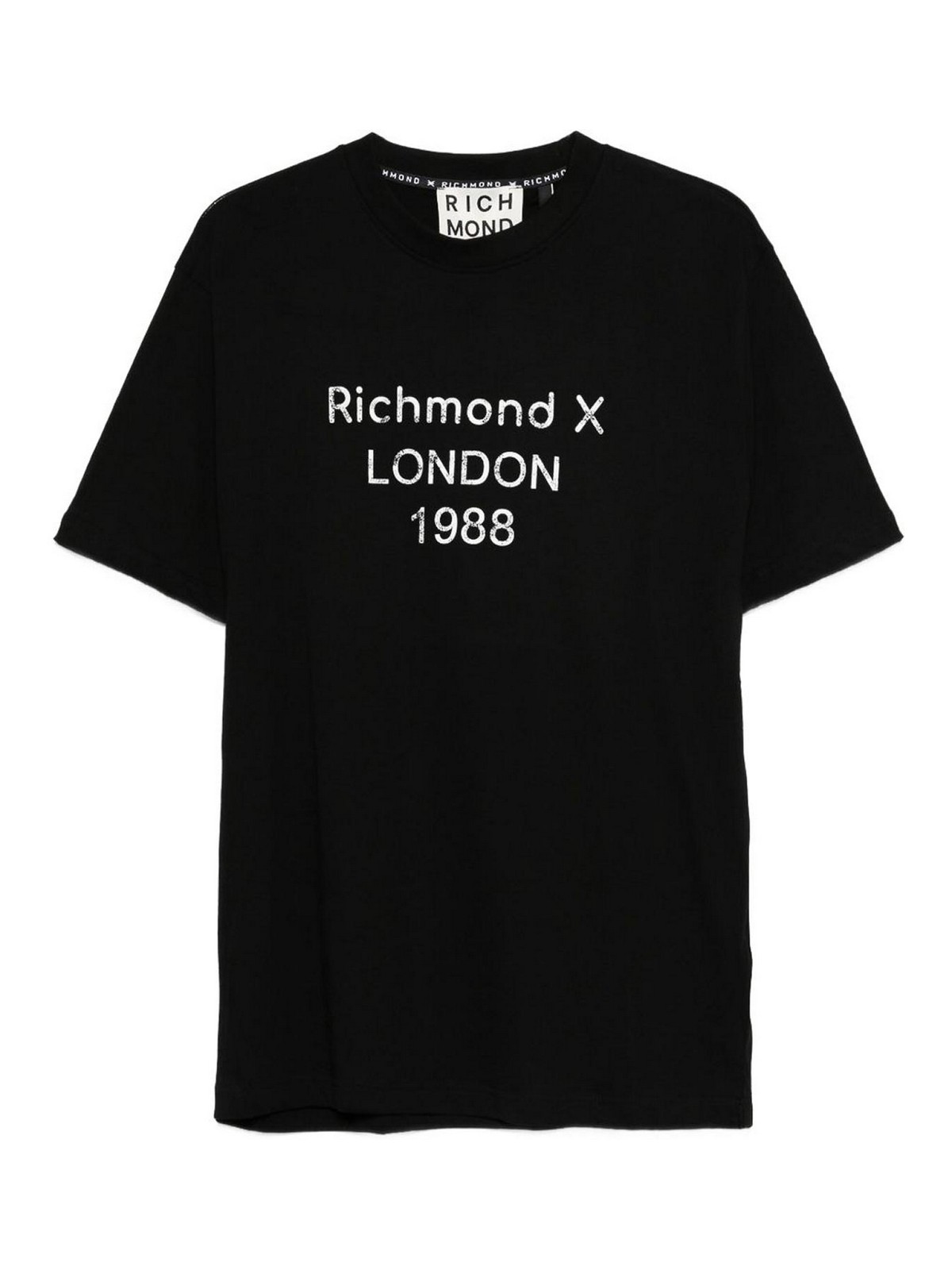 T-Shirt London 1988 UMA25169TSP8BLACK (RICHMOND / Tシャツ・カットソー ) | RICHMOND (リッチモンド)