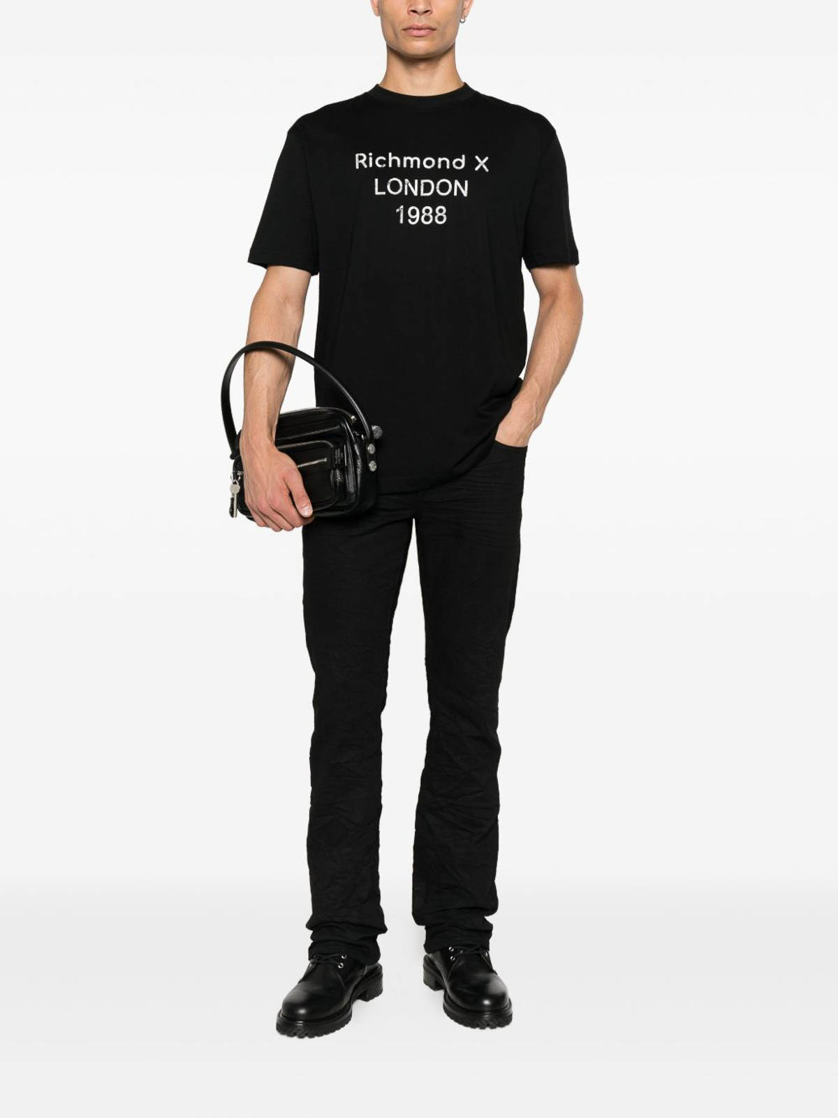 T-Shirt London 1988 UMA25169TSP8BLACK (RICHMOND / Tシャツ・カットソー ) | RICHMOND (リッチモンド)(1)