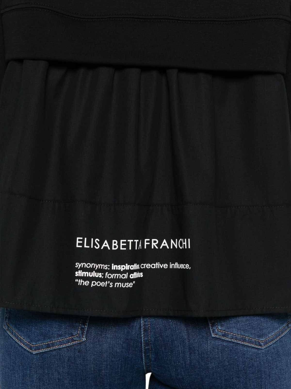 T-shirts with buttons MD00656E2110 (Elisabetta Franchi / Tシャツ・カットソー ) | Elisabetta Franchi (エリザベッタ フランキ)(1)