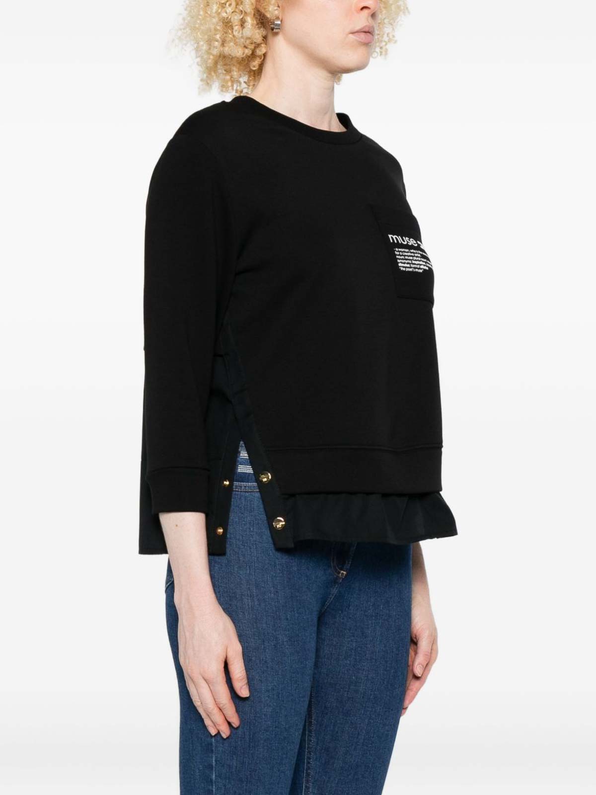 T-shirts with buttons MD00656E2110 (Elisabetta Franchi / Tシャツ・カットソー ) | Elisabetta Franchi (エリザベッタ フランキ)(2)