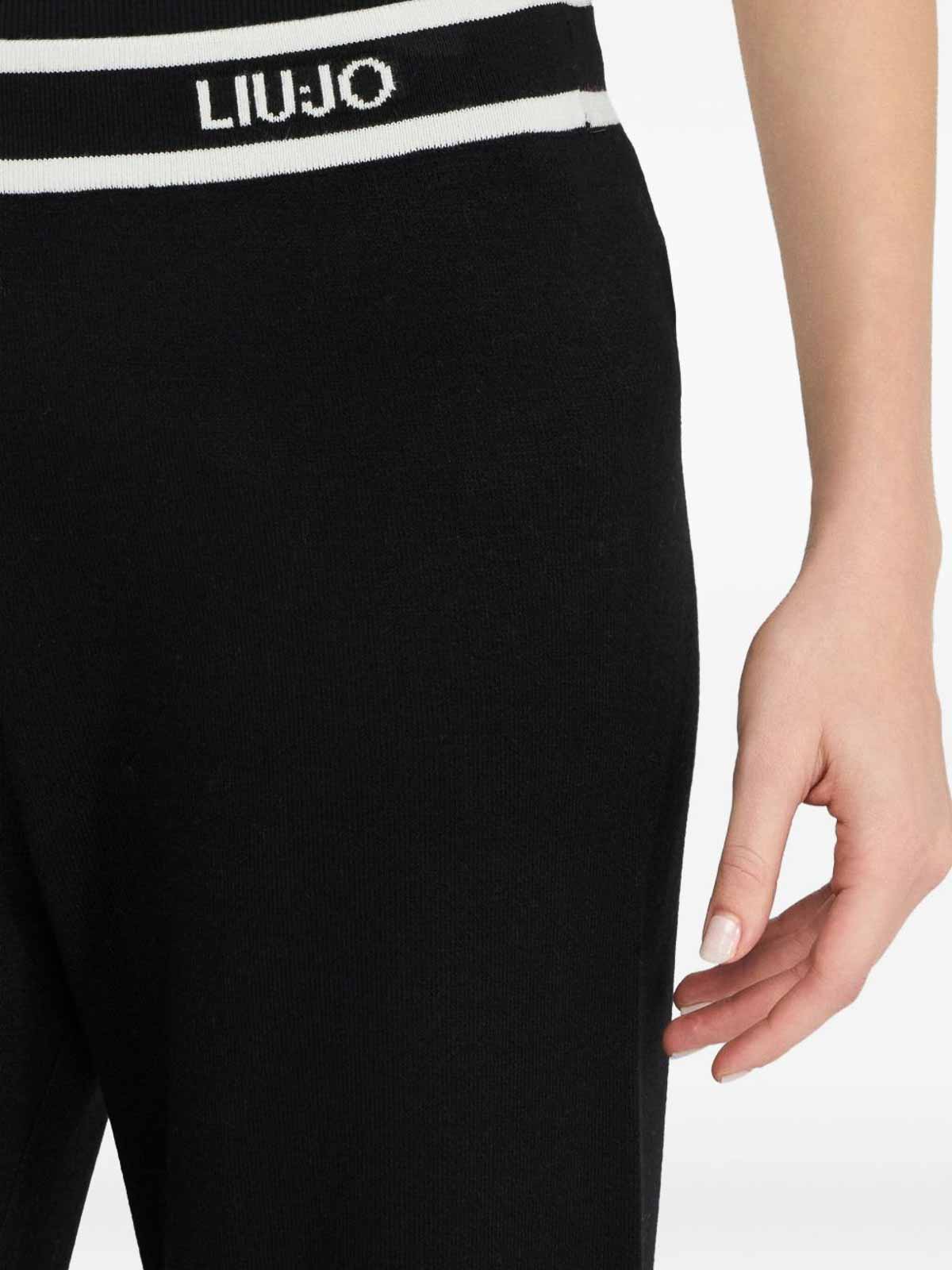 Straight trousers with logo TF5252MS59L03N66 (LIU•JO / パンツ ) | LIU•JO (リュー・ジョー)(3)