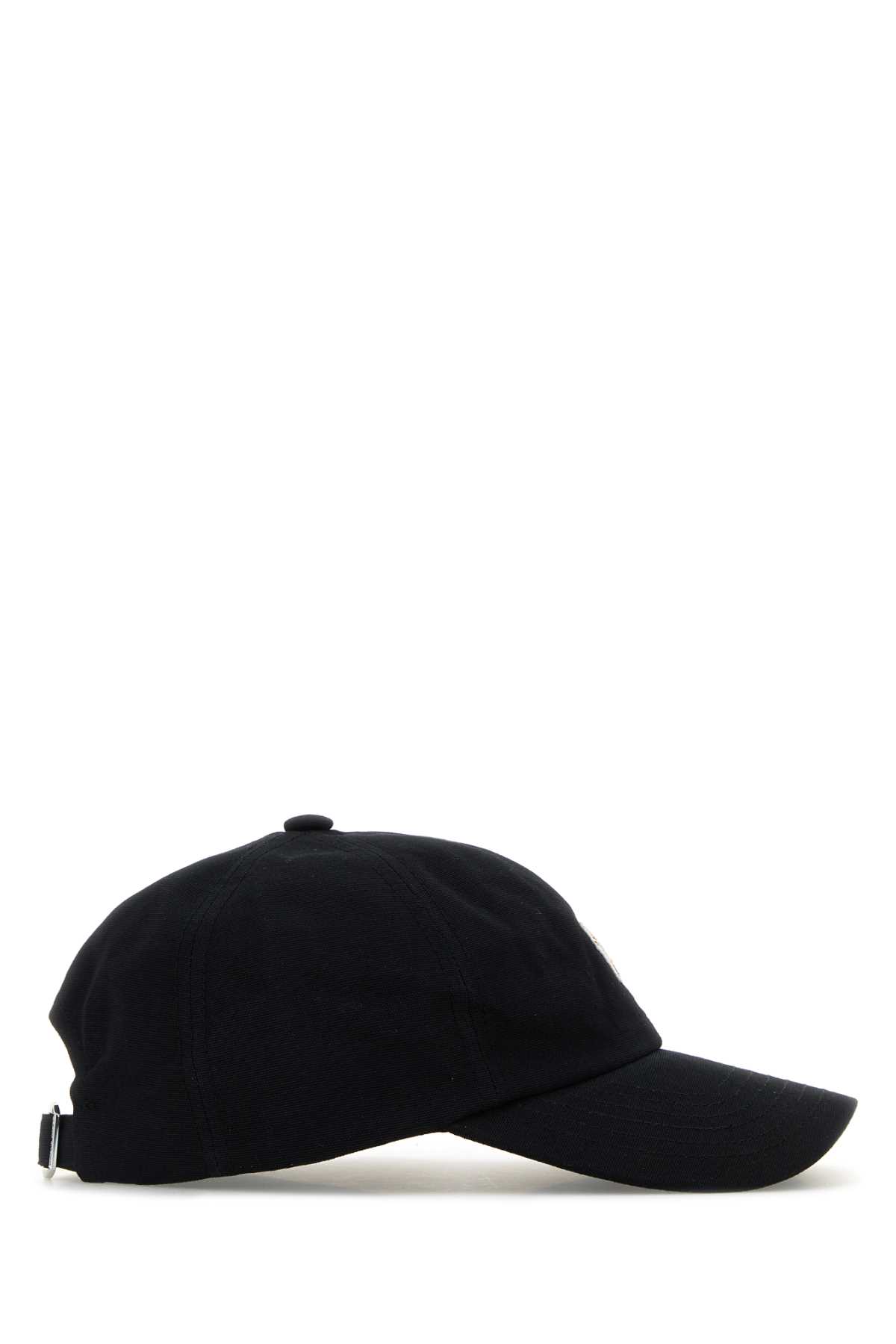 Black cotton baseball cap OW06109WB0026P199 (Maison Kitsuné / 帽子 ) | Maison Kitsuné (メゾン キツネ)(1)