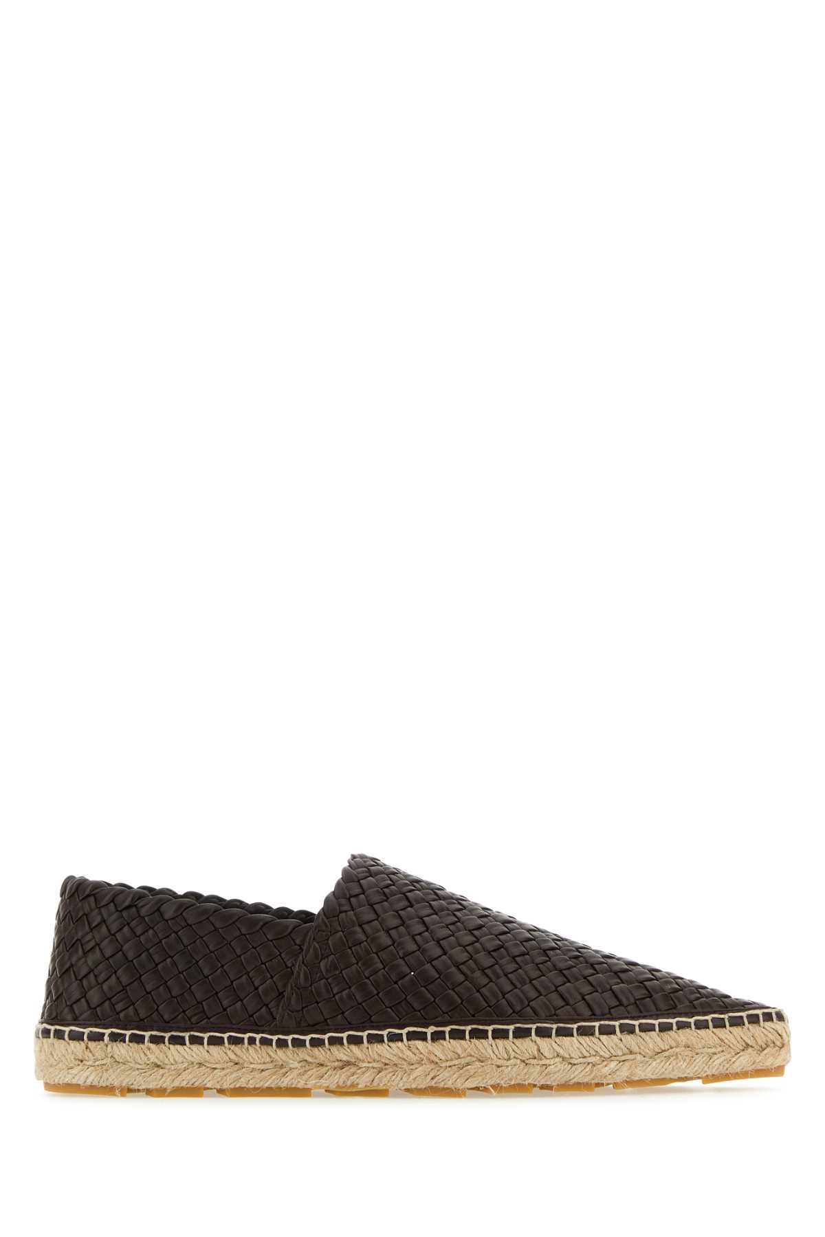 Dark brown leather espadrilles 754397VBSN02113 (Bottega Veneta / フラットシューズ ) | Bottega Veneta (ボッテガ・ヴェネタ)