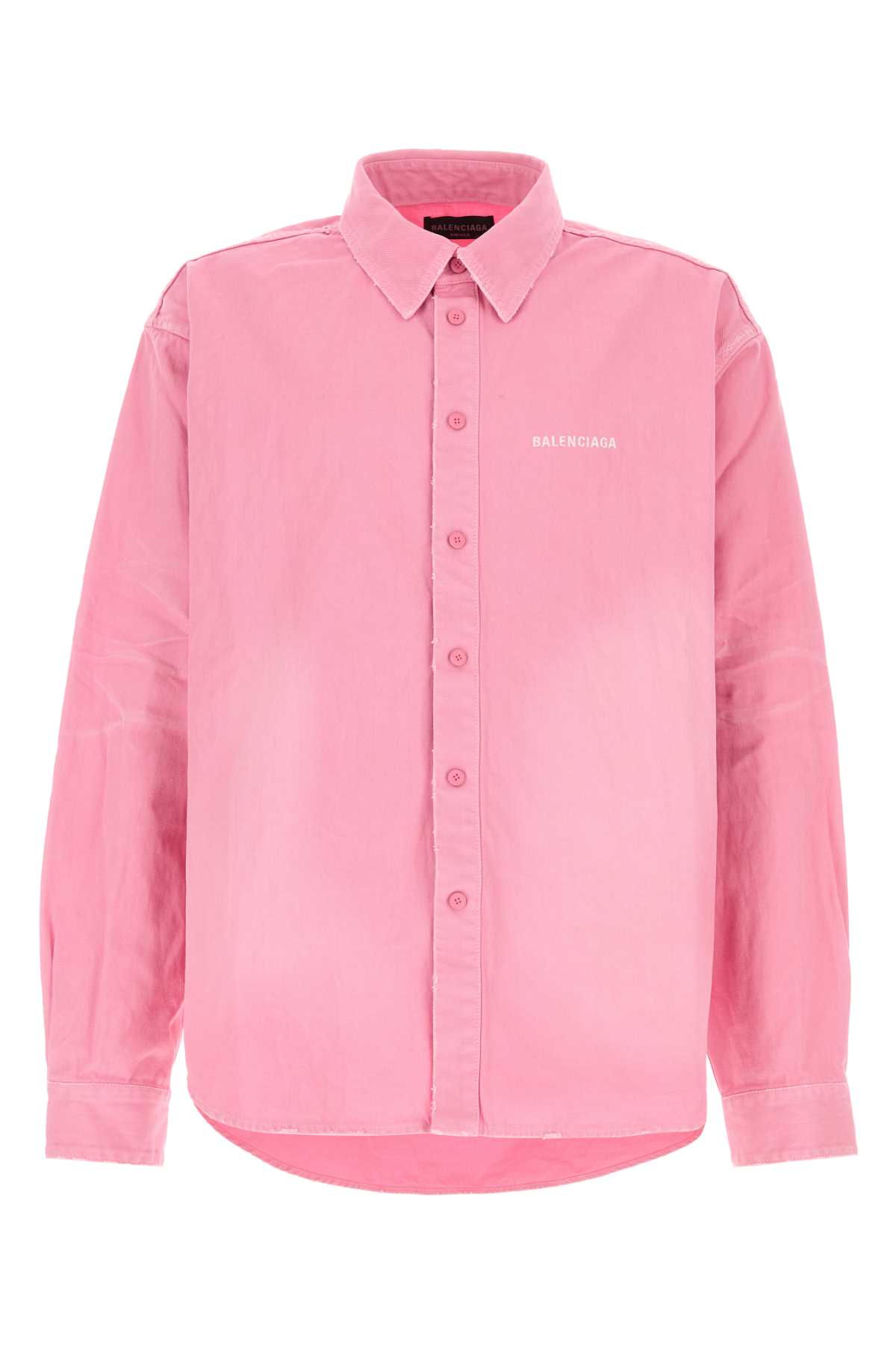 Pink denim oversize shirt 822840TRWB12014 (Balenciaga / シャツ・ブラウス ) | Balenciaga (バレンシアガ)