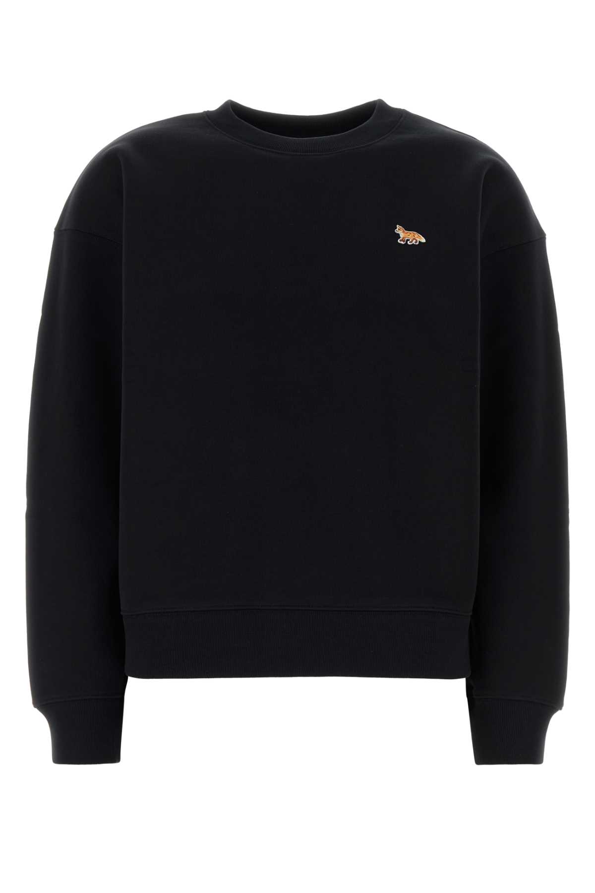 Black cotton sweatshirt PW00307KM0341P199 (Maison Kitsuné / スウェット・フーディー ) | Maison Kitsuné (メゾン キツネ)