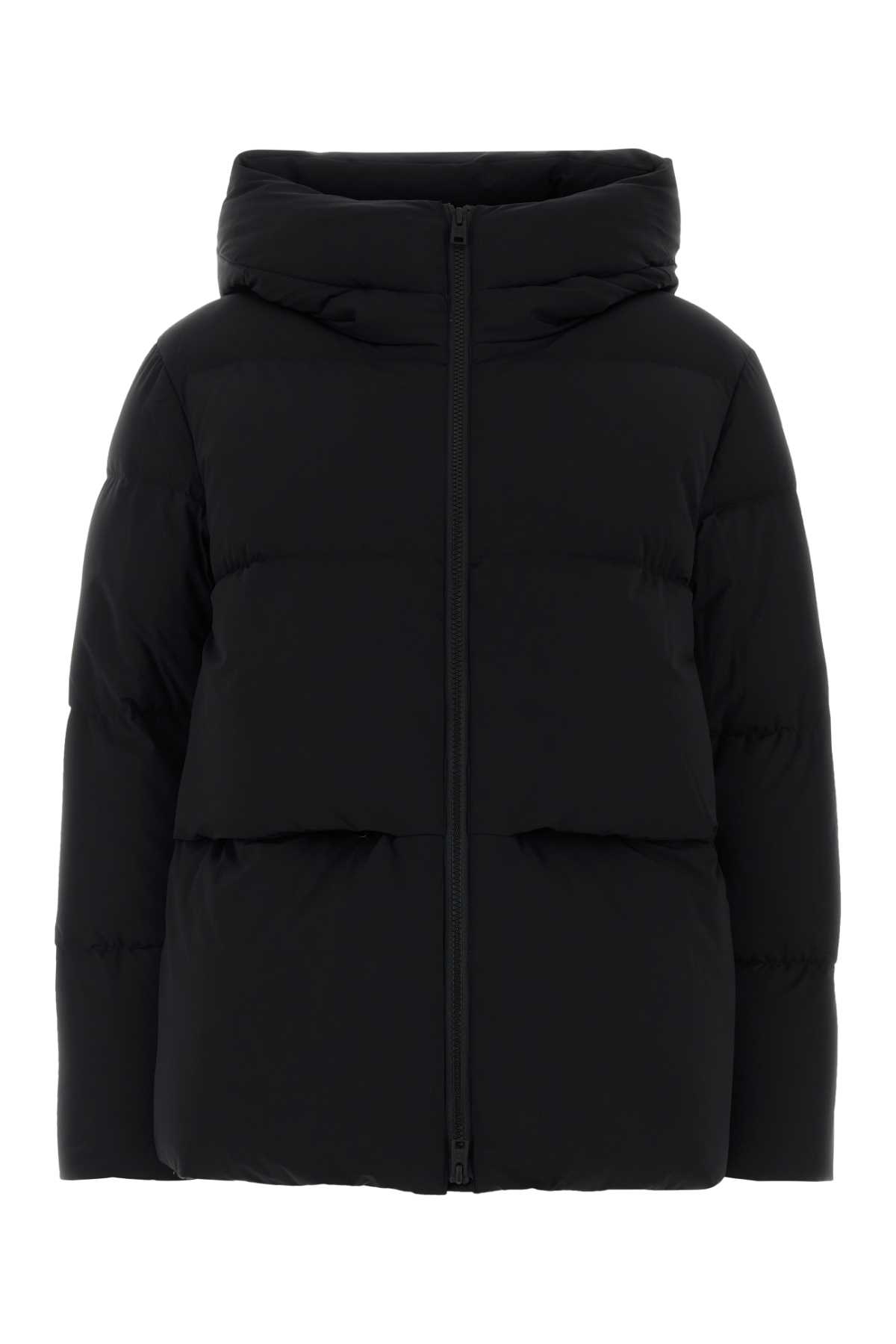 Black stretch nylon Madison down jacket CFWWOU2036FRUT3107100 (WOOLRICH / ダウンジャケット・コート ) | WOOLRICH (ウールリッチ)