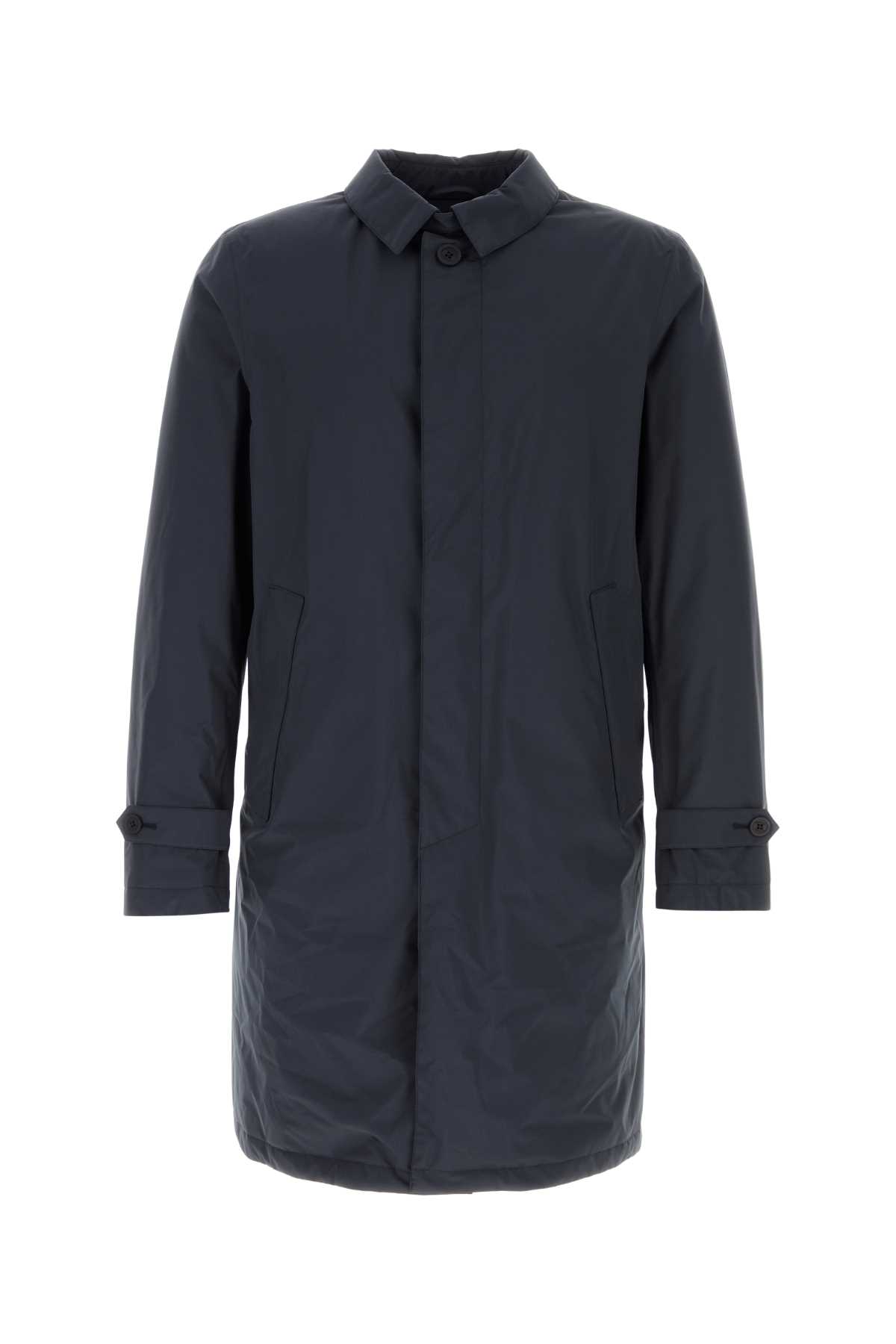 Navy blue nylon trench coat PI001244U128409201 (Herno / コート ) | Herno (ヘルノ)