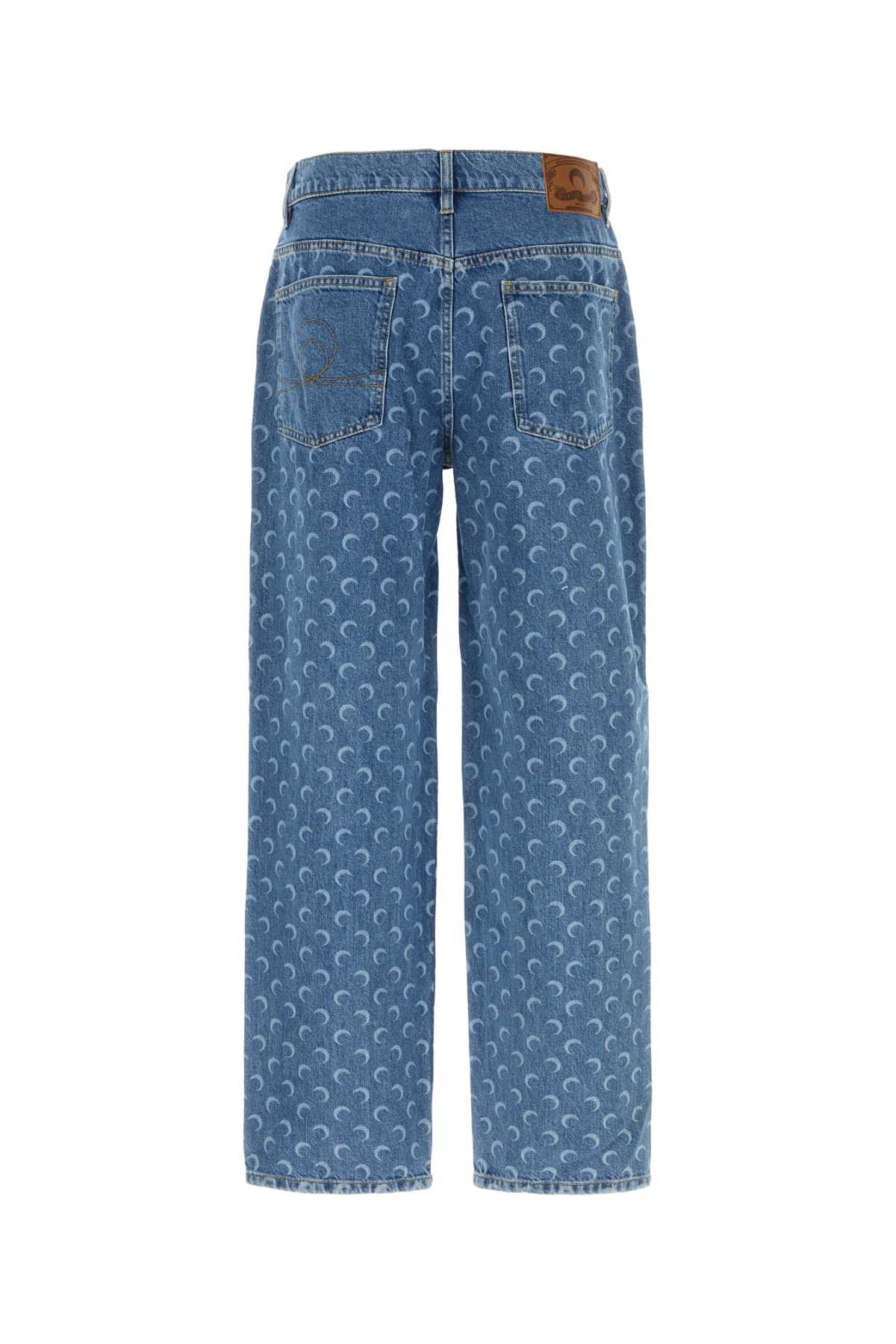 Printed denim jeans MPA070BCDEN0002BL05 (MARINE SERRE / ジーンズ ) | MARINE SERRE (マリーン セル)(1)