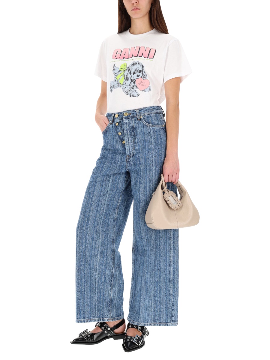 STRIPED "BAGGY" JEANS J1882566 (GANNI / ジーンズ ) | GANNI (ガニー)(1)