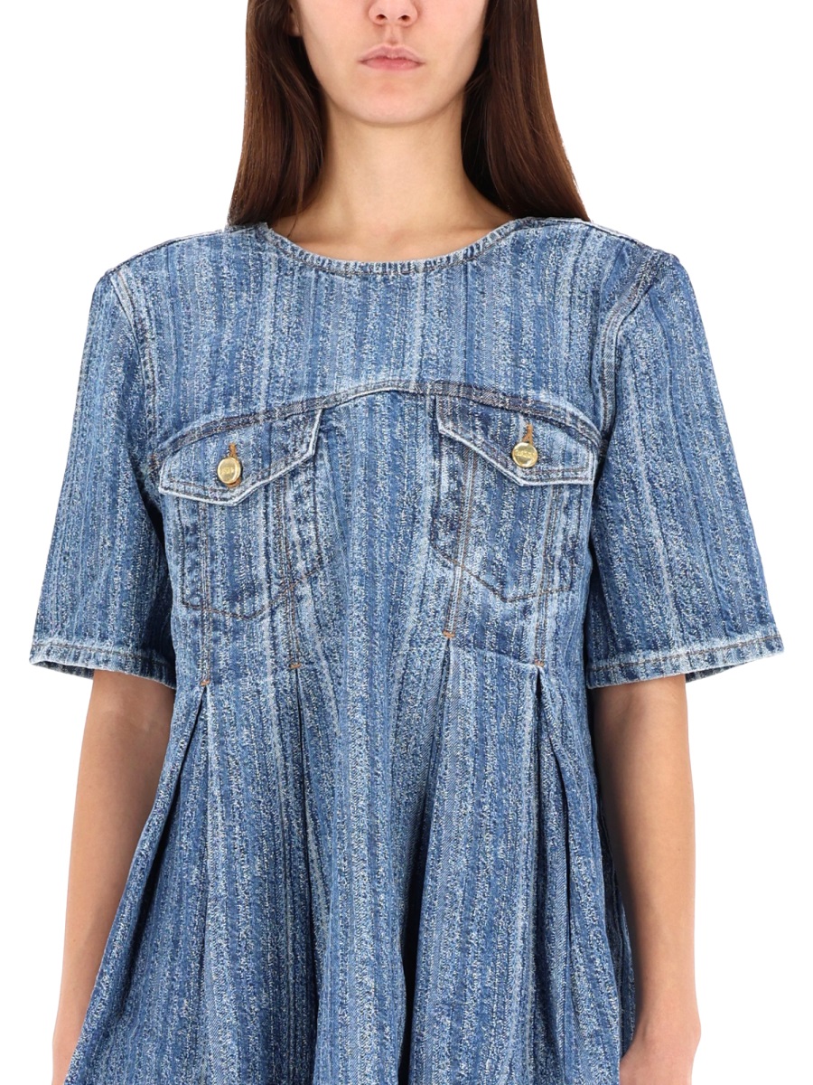 DENIM DRESS J1843566 (GANNI / ワンピース・ドレス・オールインワン ) | GANNI (ガニー)(3)