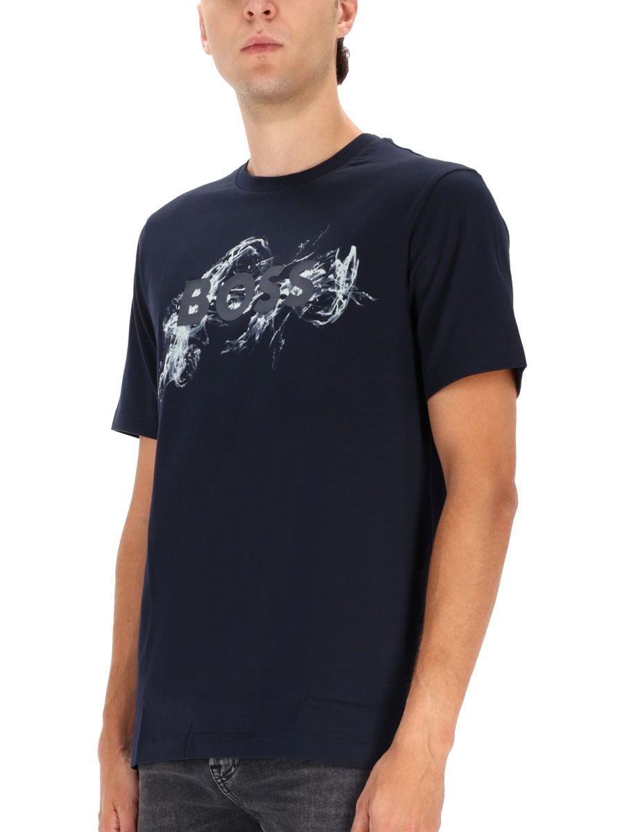 "THOMPSON" T-SHIRT WITH PRINT 5054928210275619404 (HUGO BOSS / Tシャツ・カットソー ) | HUGO BOSS (ヒューゴボス)(2)
