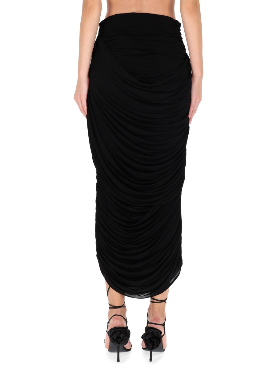 DRAPED MIDI SKIRT 221925BLACK (MAGDA BUTRYM / スカート ) | MAGDA BUTRYM (マグダブトリム)(5)