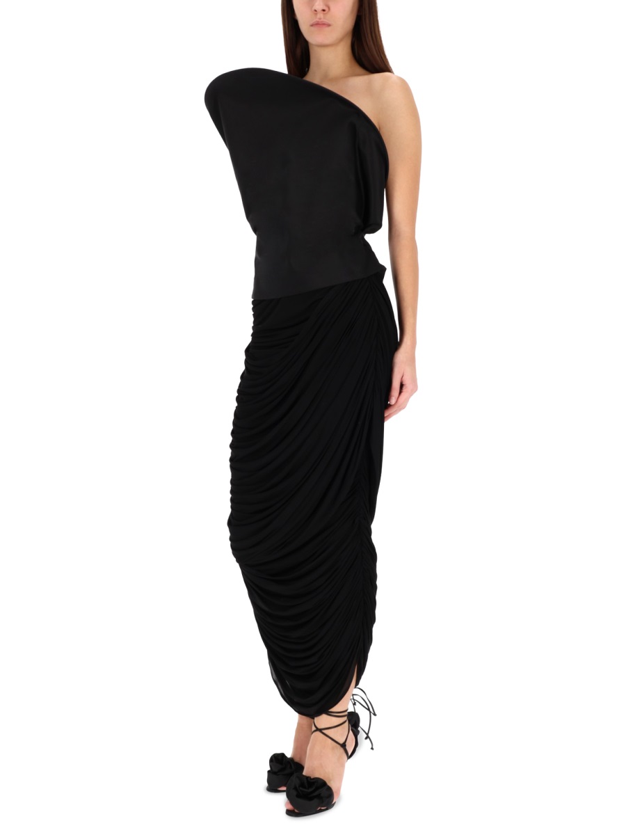 DRAPED MIDI SKIRT 221925BLACK (MAGDA BUTRYM / スカート ) | MAGDA BUTRYM (マグダブトリム)(1)