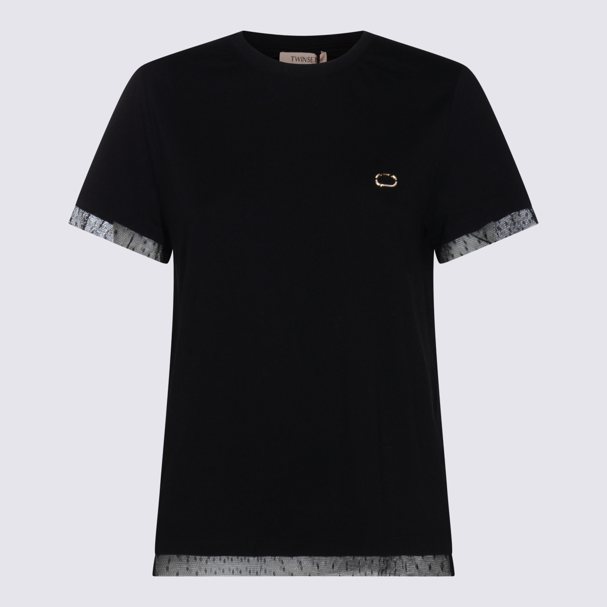 Twin-set T-shirts and Polos Black 252TT2311S1739400006 (TWINSET / Tシャツ・カットソー ) | TWINSET (ツインセット)