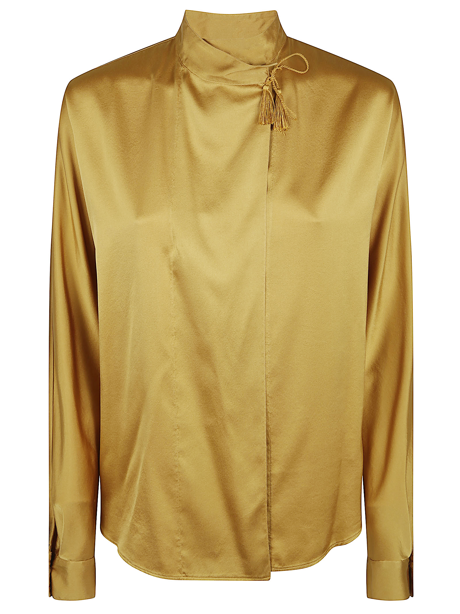 heavy stretch silk satin kimono shirt 14076MYSHIRTF48A (forte_forte / シャツ・ブラウス ) | forte_forte (フォルテ フォルテ)