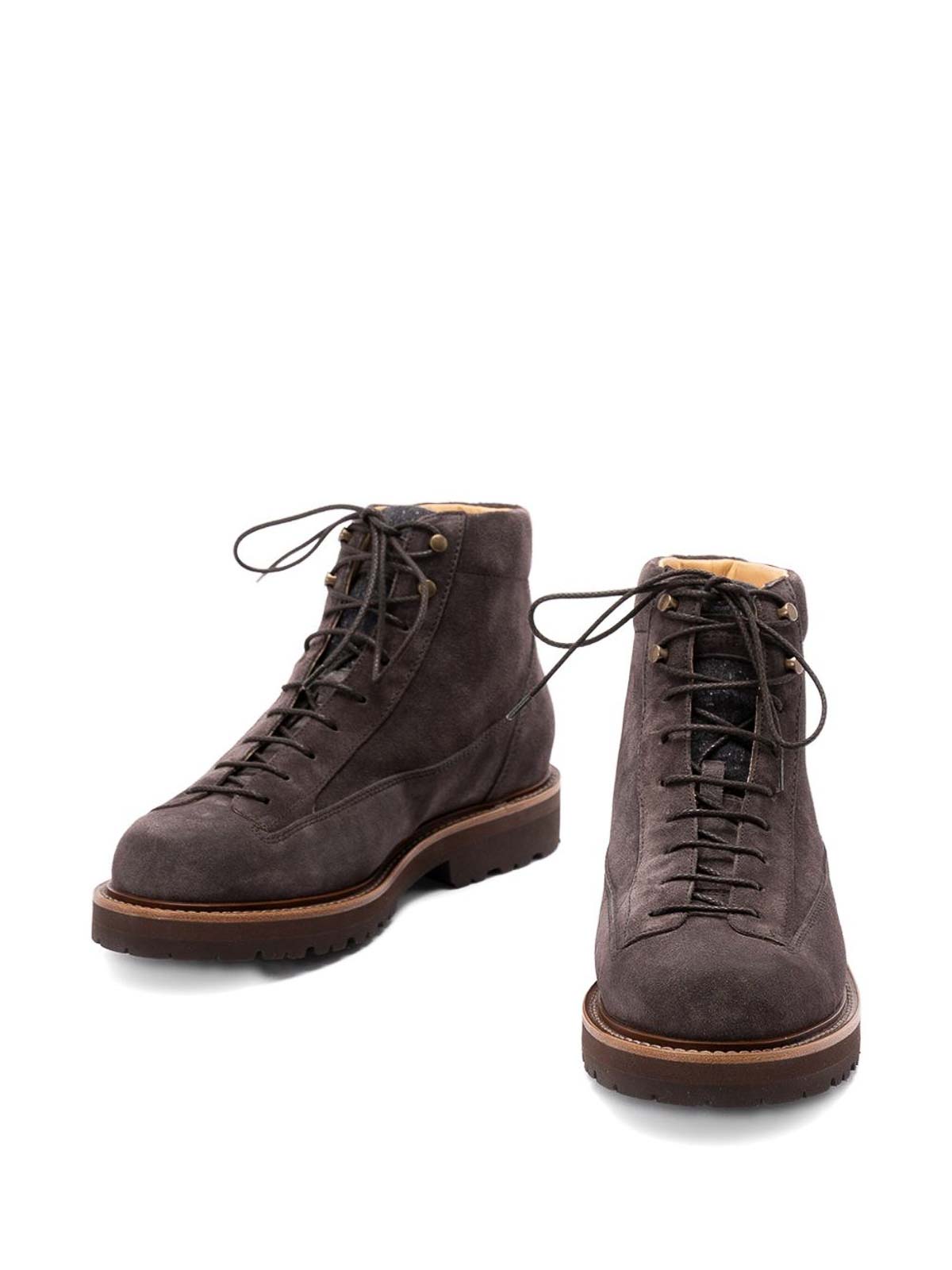 Stringed boots in suede leather MZUNVJW717CCK36 (Brunello Cucinelli / ブーツ ) | Brunello Cucinelli (ブルネロ・クチネリ)(1)