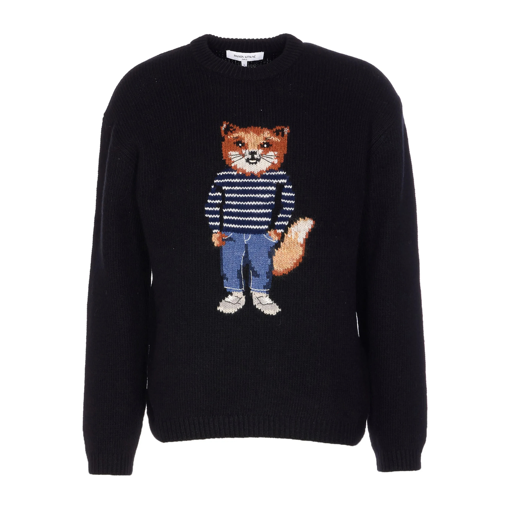Sweater Maison Kitsuné PM00806KH0002BLACK (Maison Kitsuné / ニット・セーター・カーディガン ) | Maison Kitsuné (メゾン キツネ)