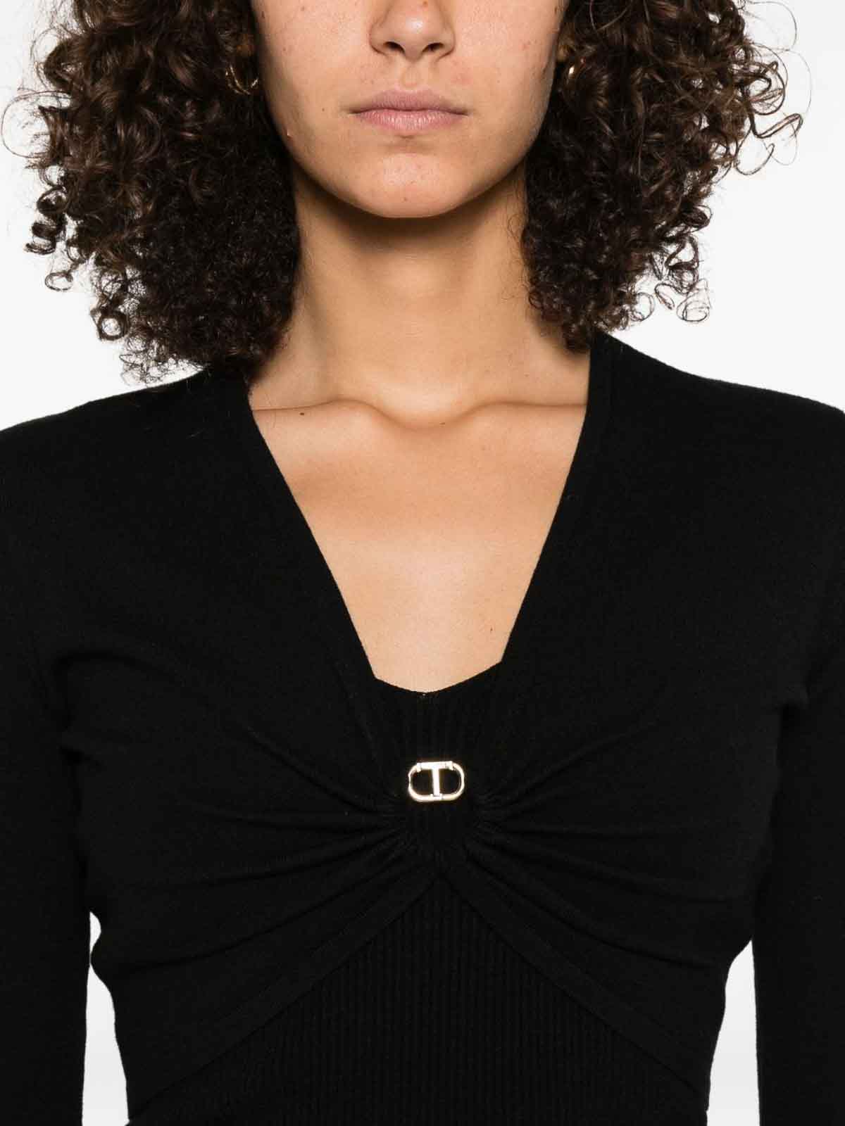 Top with bell sleeves 252TP314200006 (TWINSET / Tシャツ・カットソー ) | TWINSET (ツインセット)(3)