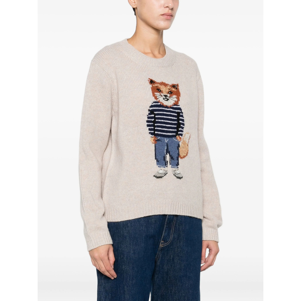 Sweater Maison Kitsuné PW00812KH0002PAWHI (Maison Kitsuné / ニット・セーター・カーディガン ) | Maison Kitsuné (メゾン キツネ)(3)