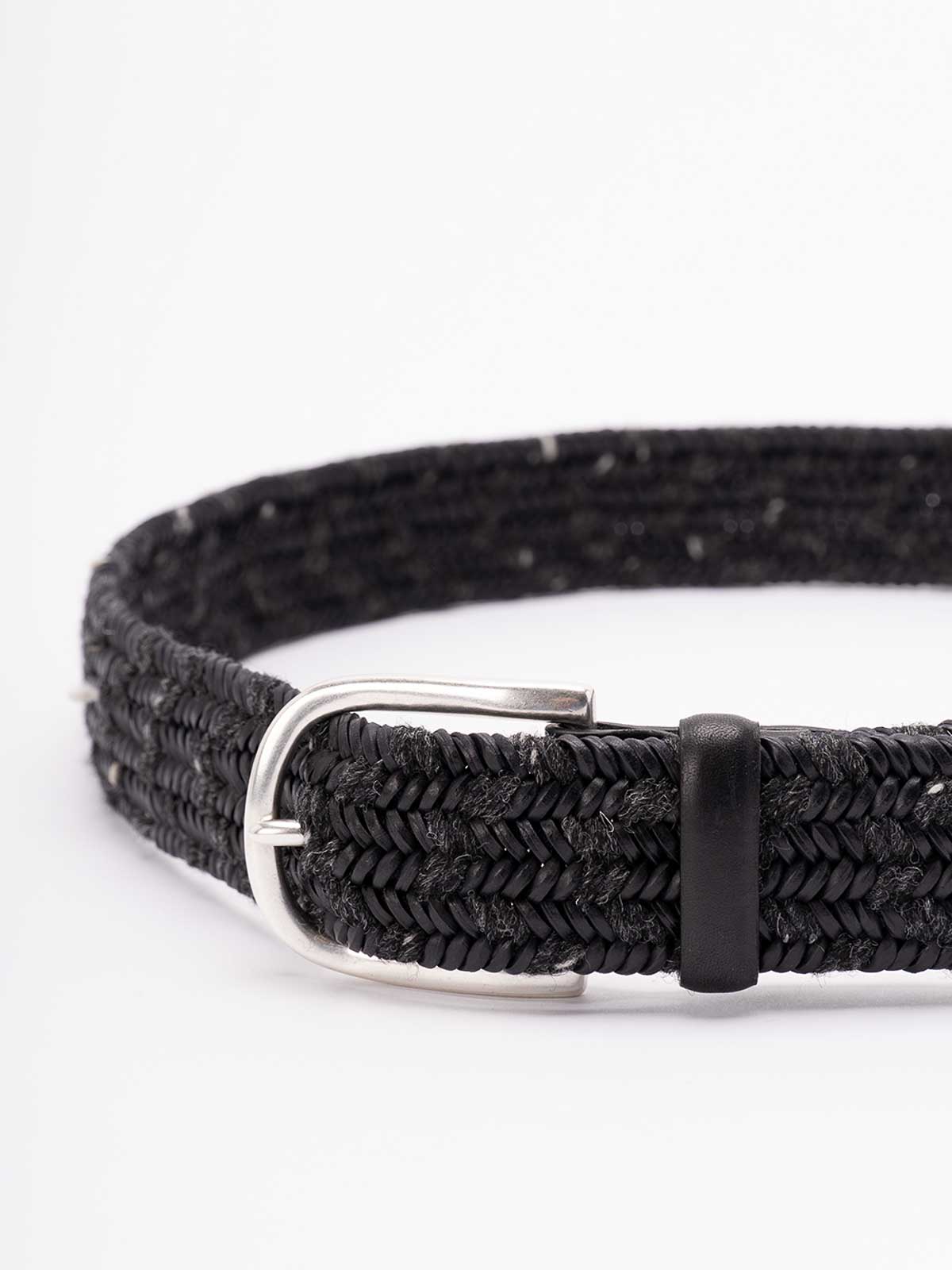 `Melange` Leather And Wool Belt U07556MLGANTRACITE (ORCIANI / ベルト・サスペンダー ) | ORCIANI (オルチアーニ)(1)