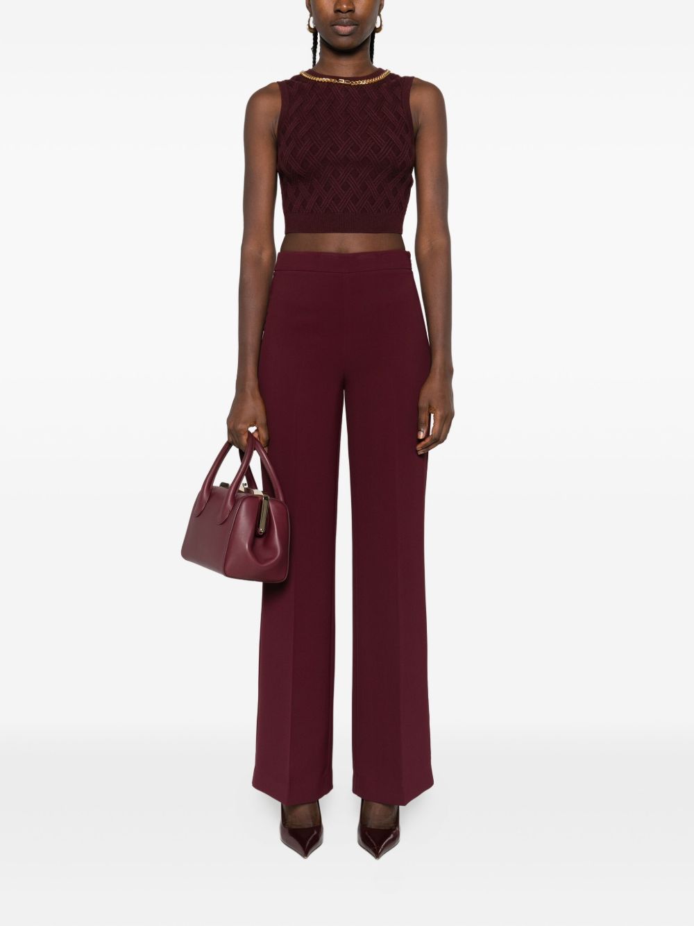 Elisabetta Franchi Top Bordeaux TK60B56E2EA4 (Elisabetta Franchi / タンクトップ・キャミソール ) | Elisabetta Franchi (エリザベッタ フランキ)(2)