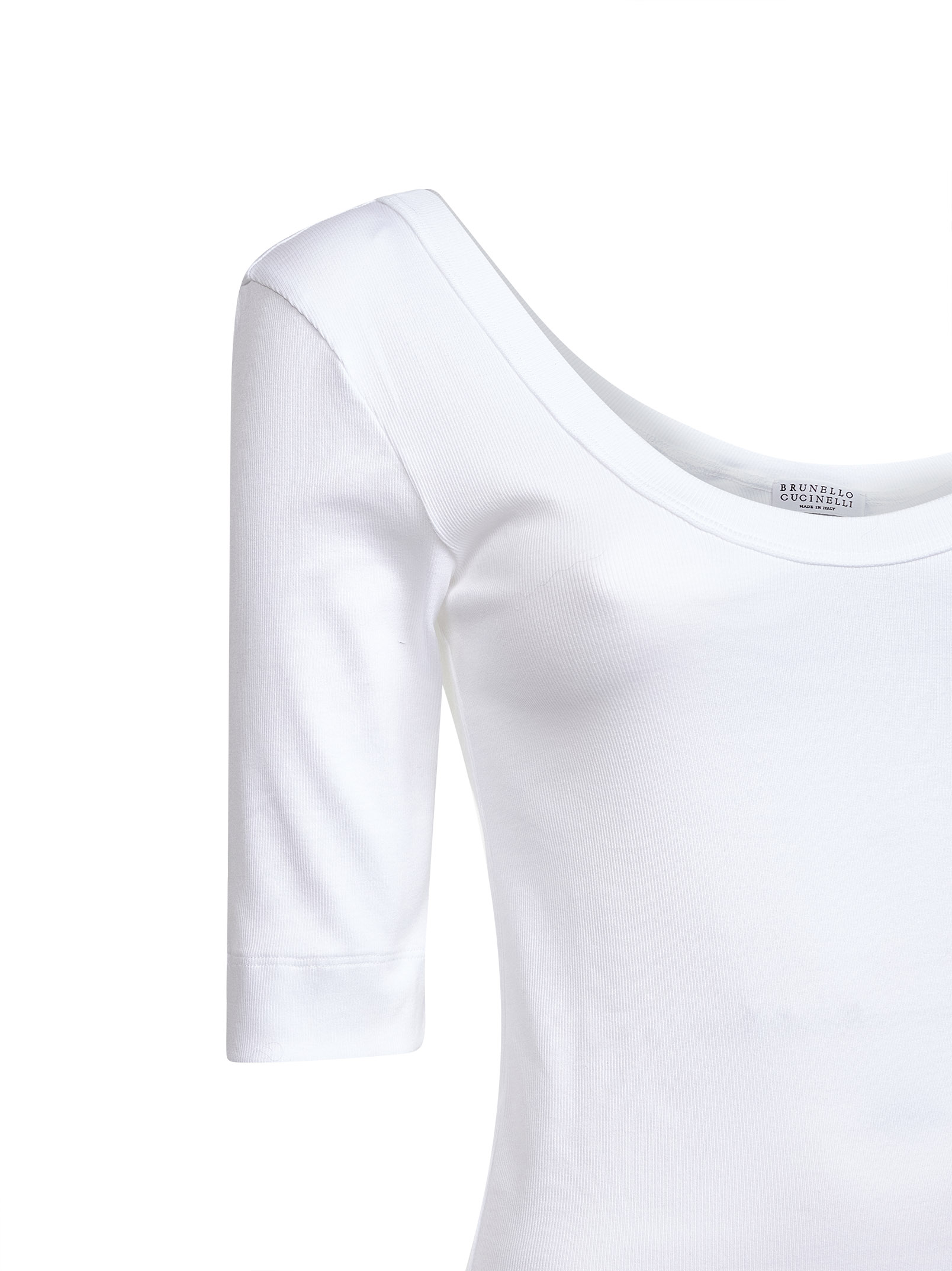 Brunello Cucinelli Top White M0TC8FX220C159 (Brunello Cucinelli / Tシャツ・カットソー ) | Brunello Cucinelli (ブルネロ・クチネリ)(2)