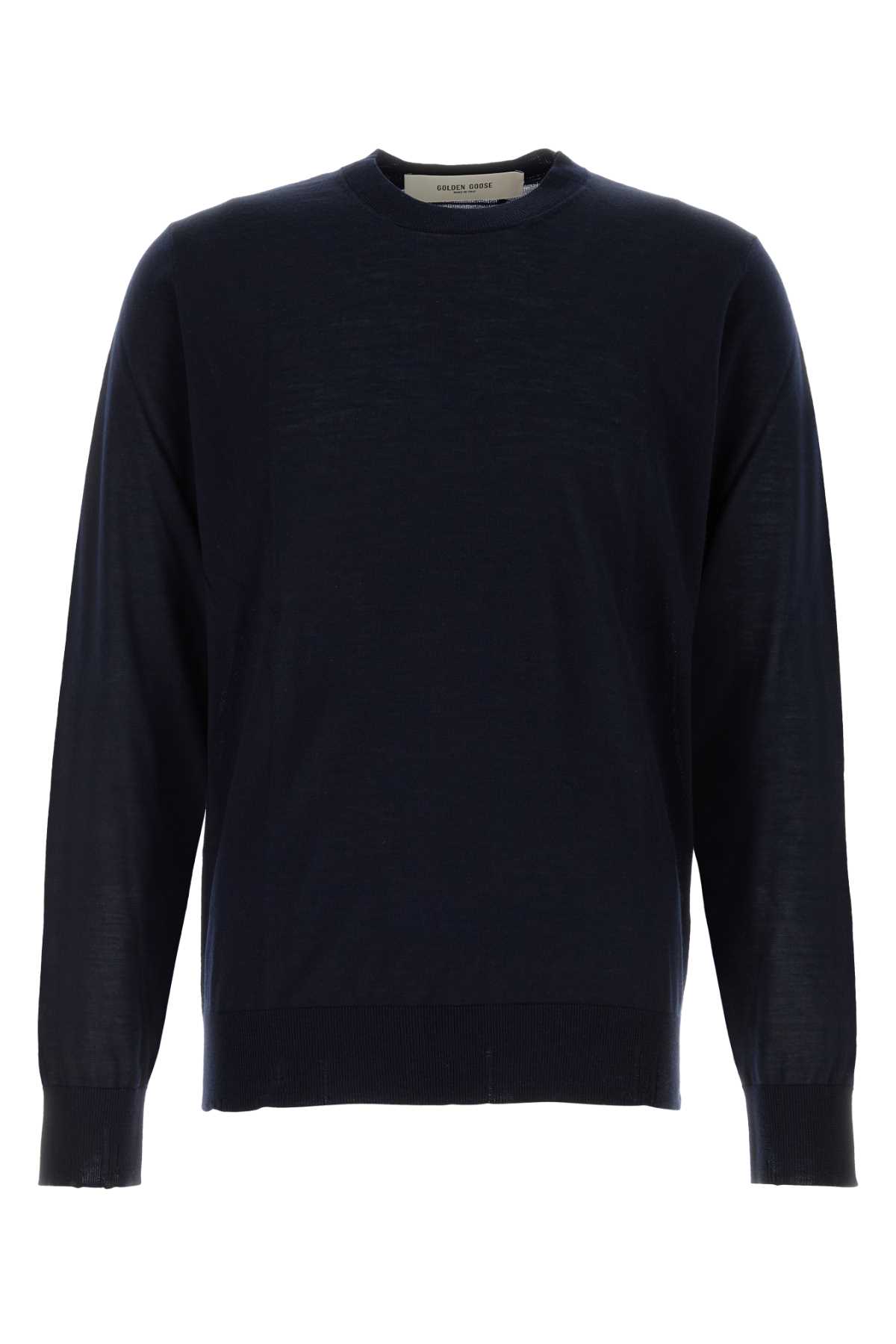 Midnight blue wool sweater GMP00947P00066550501 (Golden Goose / ニット・セーター・カーディガン ) | Golden Goose (ゴールデングース)