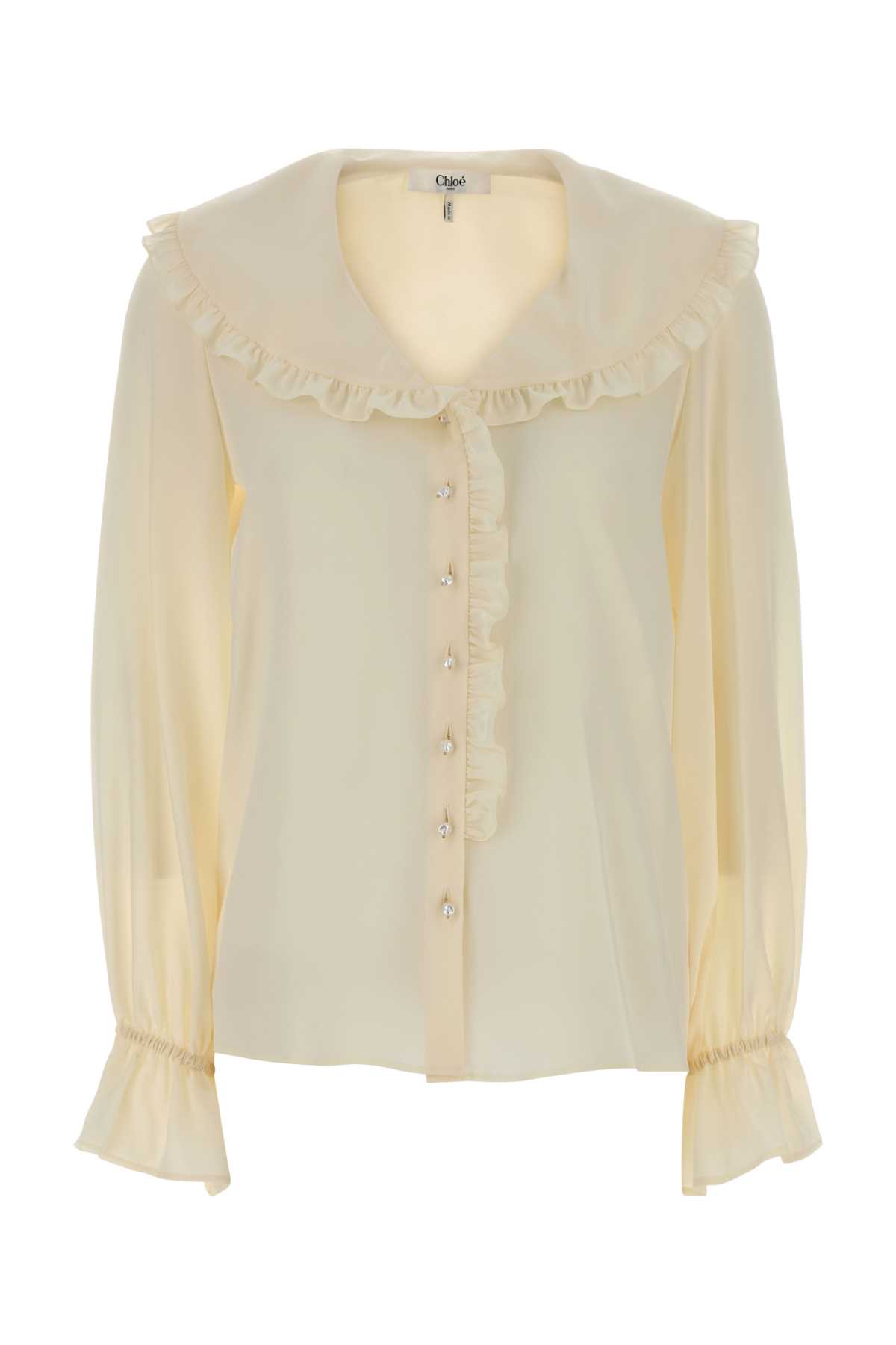 Cream crepe shirt CH25WHT78005103 (Chloé / タンクトップ・キャミソール ) | Chloé (クロエ)